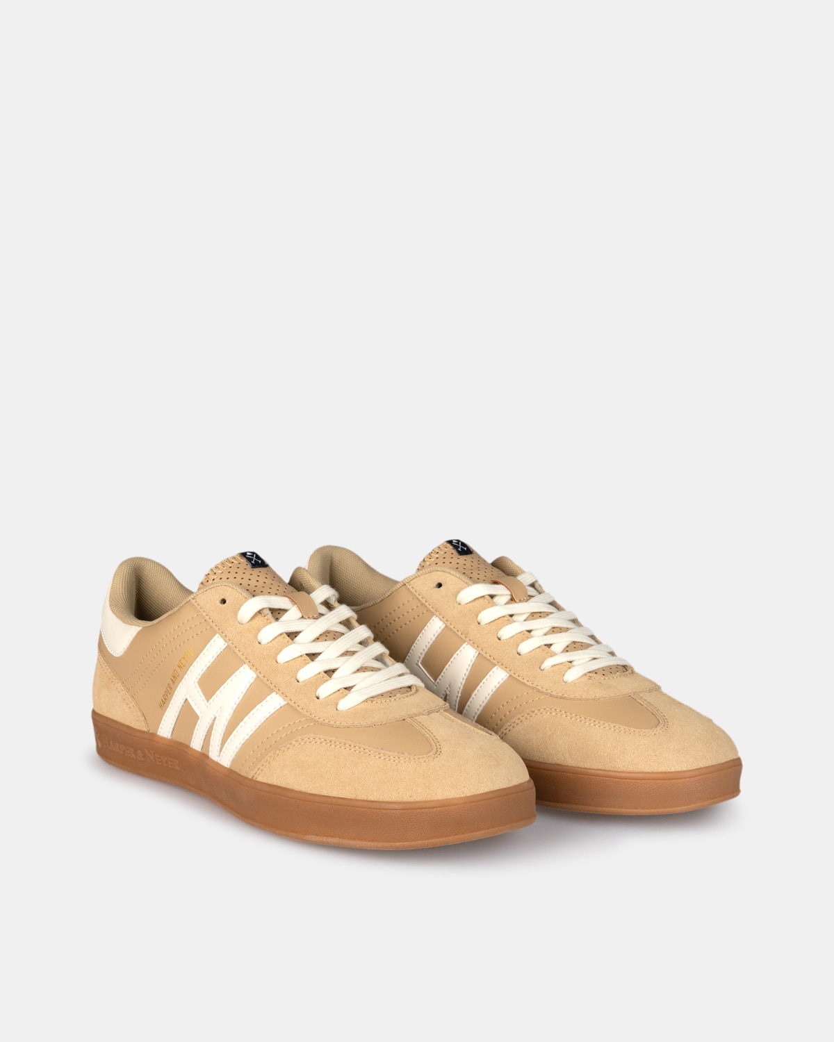 Zapatillas de hombre retro con cirre de cordones - Harper & Neyer - Camel Camel-3