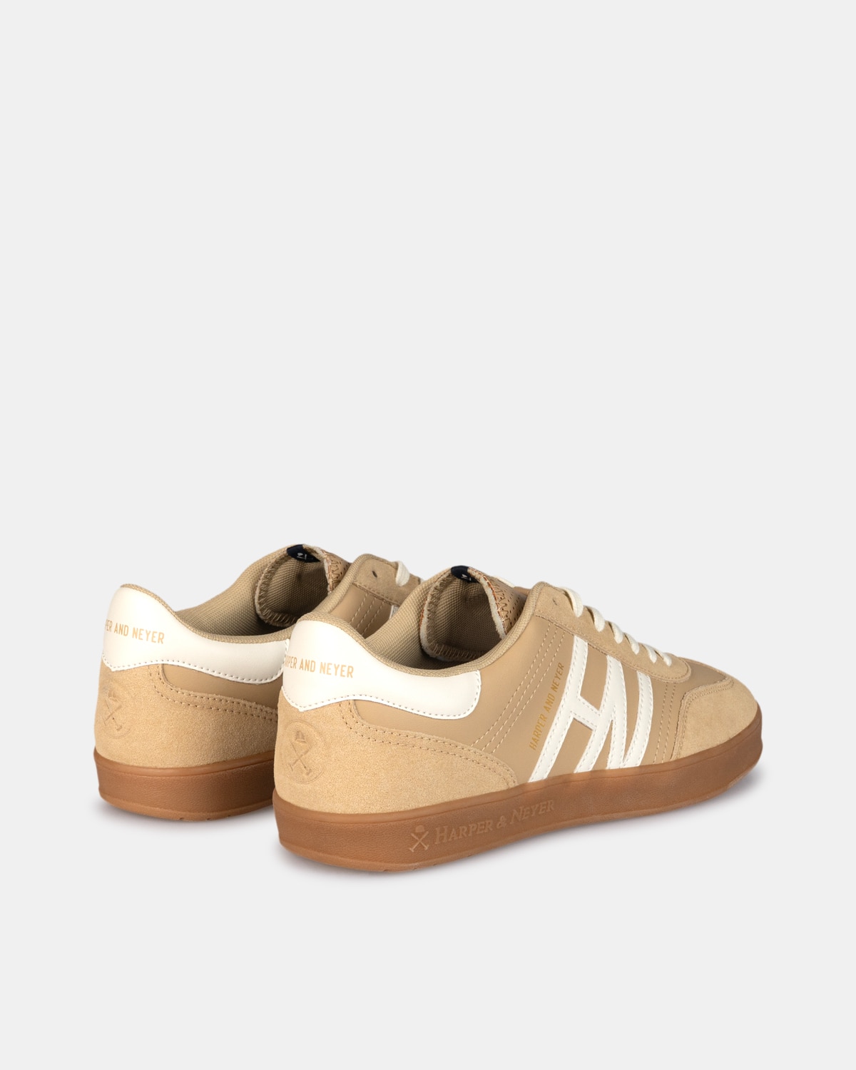 Zapatillas de hombre retro con cirre de cordones - Harper & Neyer - Camel Camel-2
