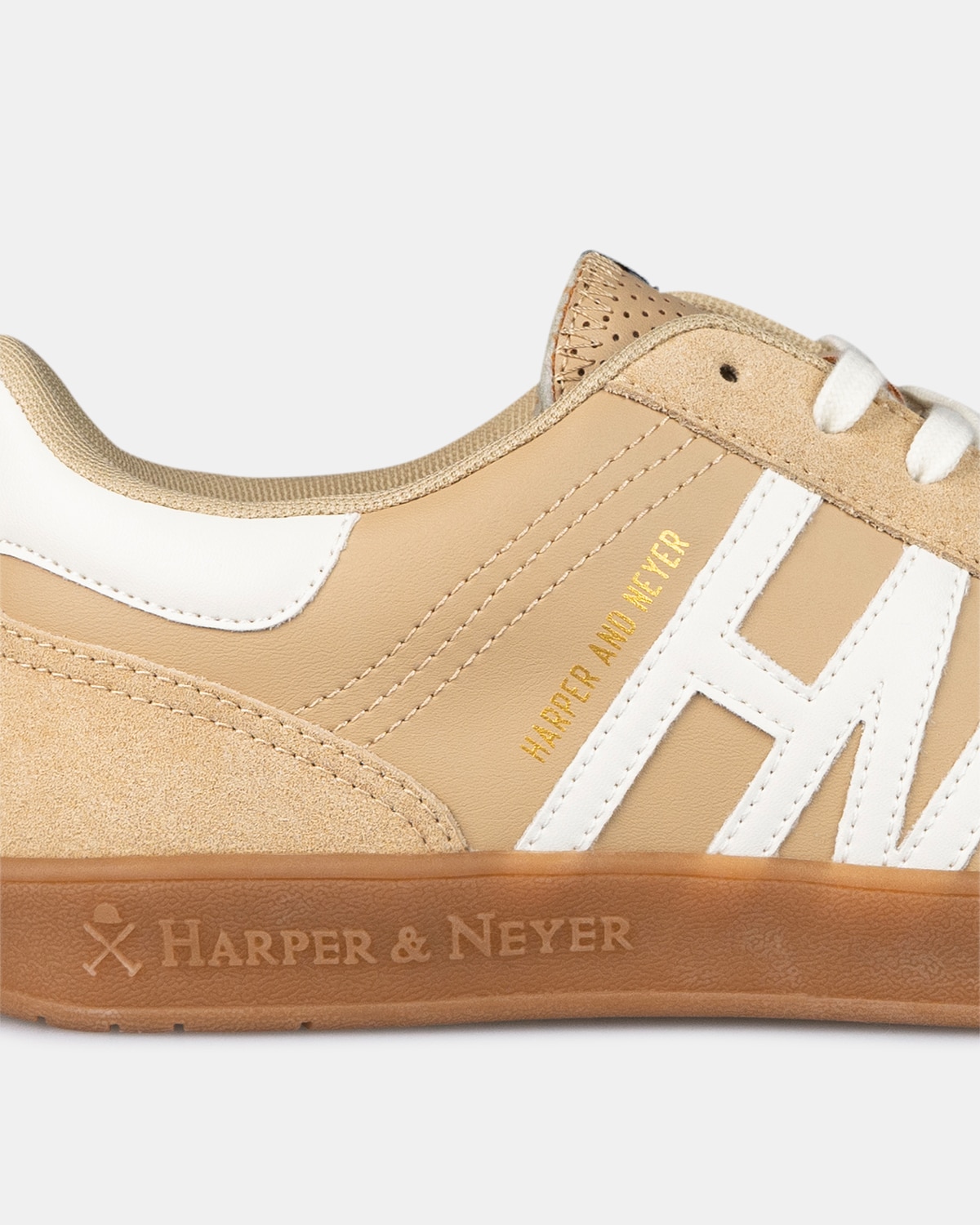 Zapatillas de hombre retro con cirre de cordones - Harper & Neyer - Camel Camel-5