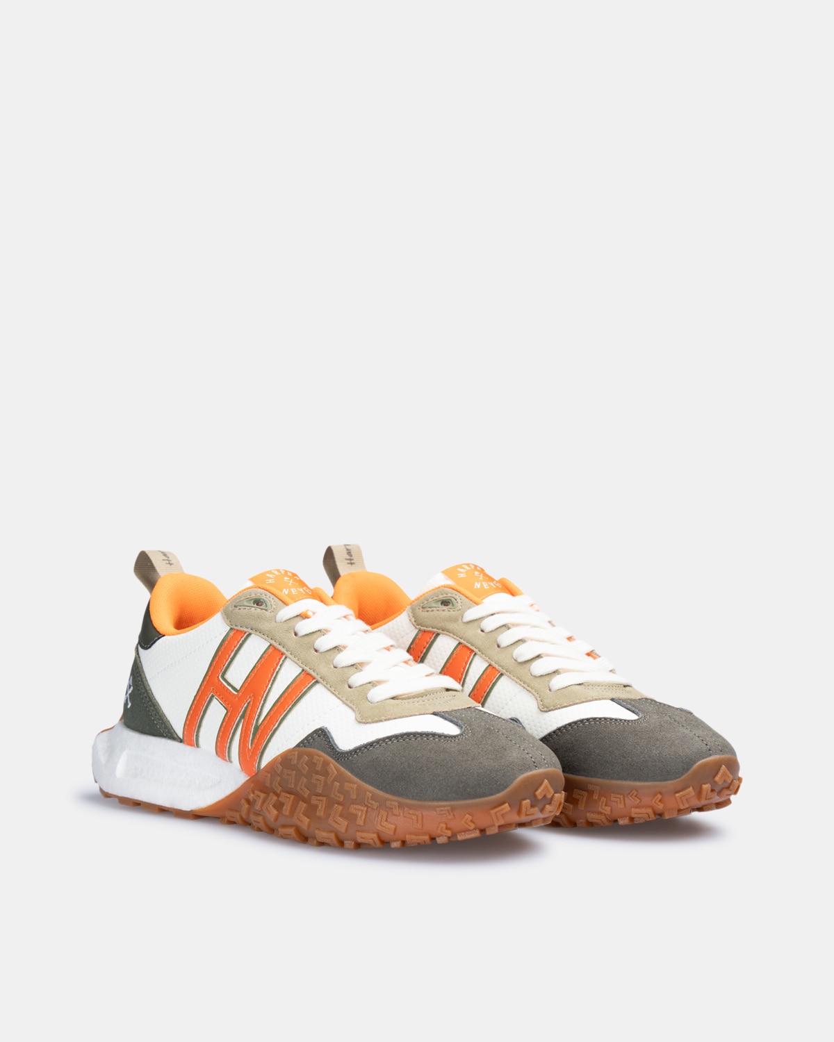 Zapatillas de vestir de hombre con cierre de cordones - Harper & Neyer - Verde militar Verde militar-3