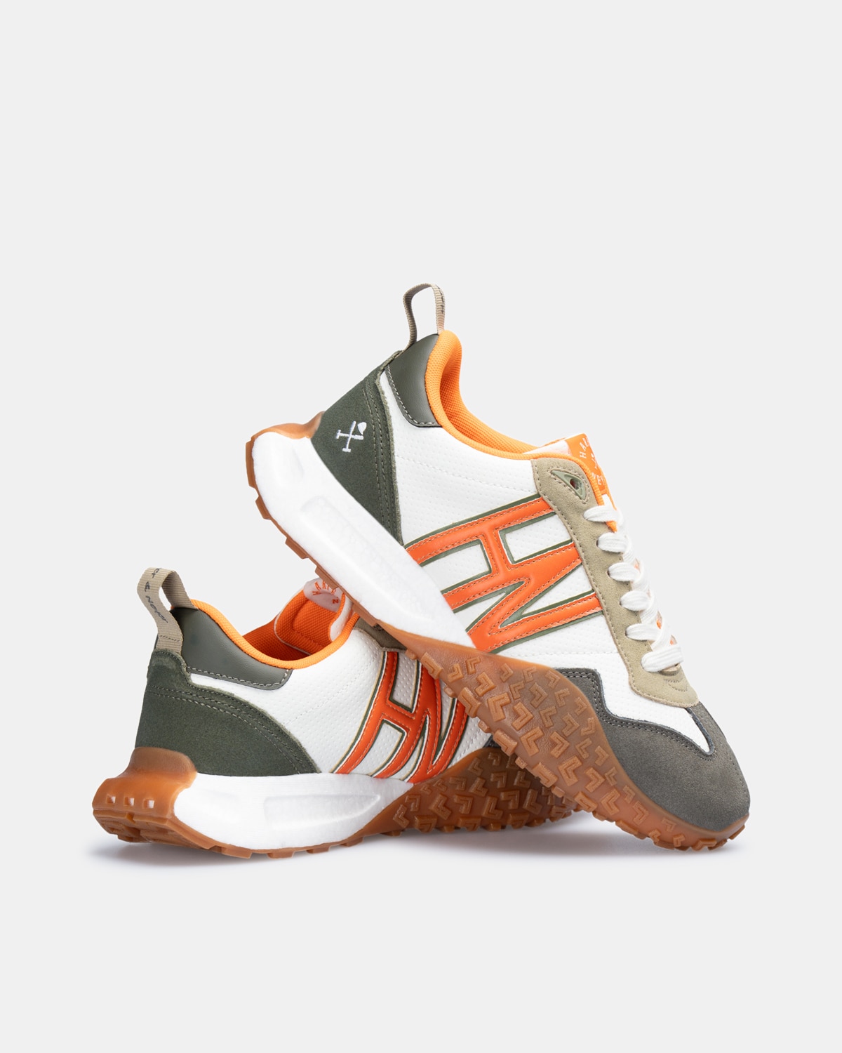 Zapatillas de vestir de hombre con cierre de cordones - Harper & Neyer - Verde militar Verde militar-4