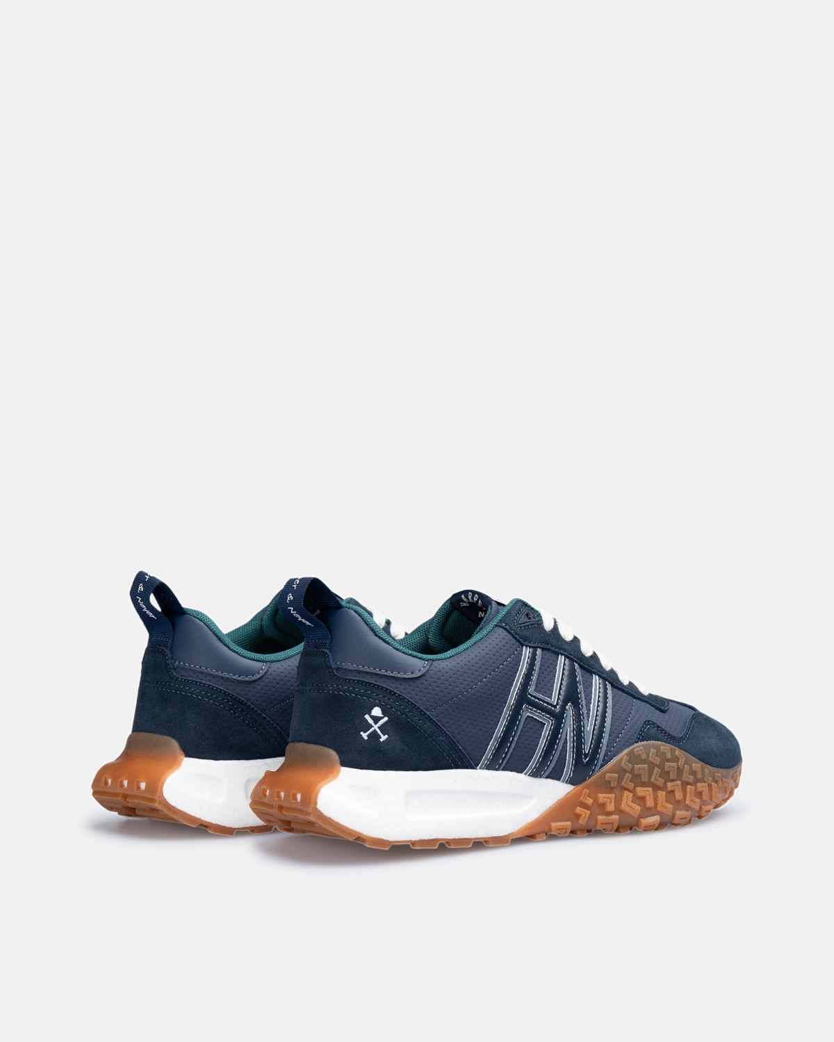 Zapatillas de vestir de hombre con cierre de cordones - Harper & Neyer - Azul marino Azul marino-2