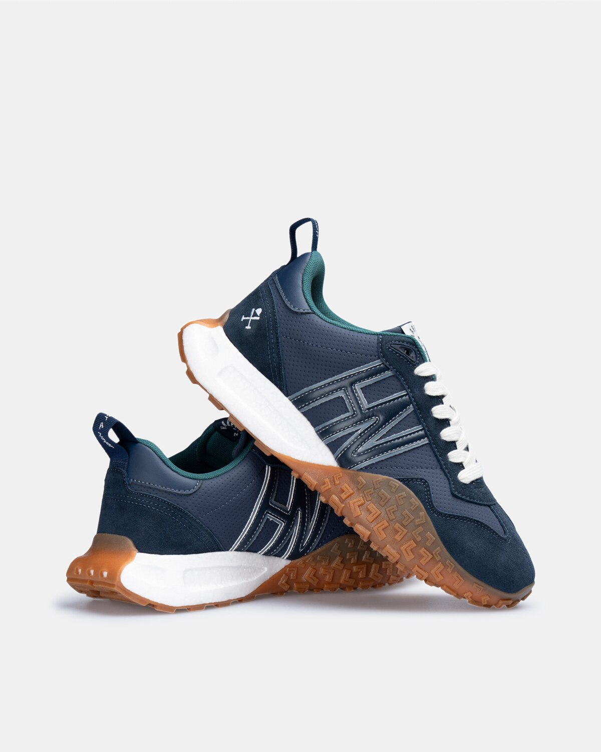 Zapatillas de vestir de hombre con cierre de cordones - Harper & Neyer - Azul marino Azul marino-4