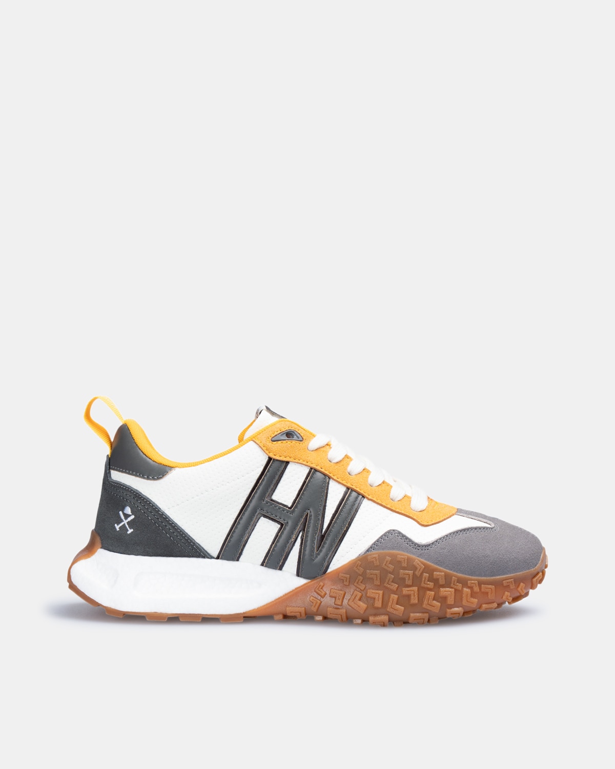 Zapatillas de vestir de hombre con cierre de cordones - Harper & Neyer - Gris Gris-1