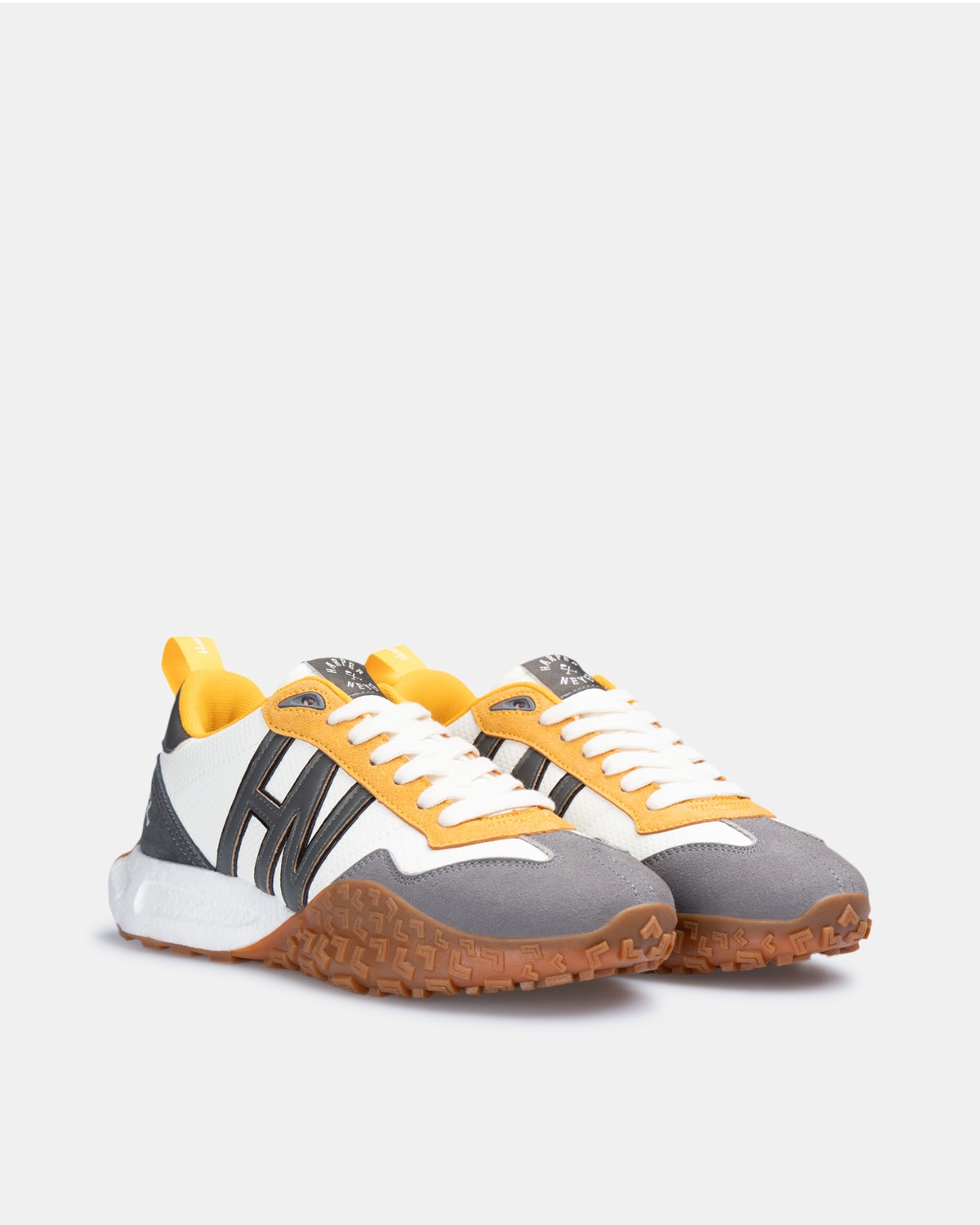 Zapatillas de vestir de hombre con cierre de cordones - Harper & Neyer - Gris Gris-3