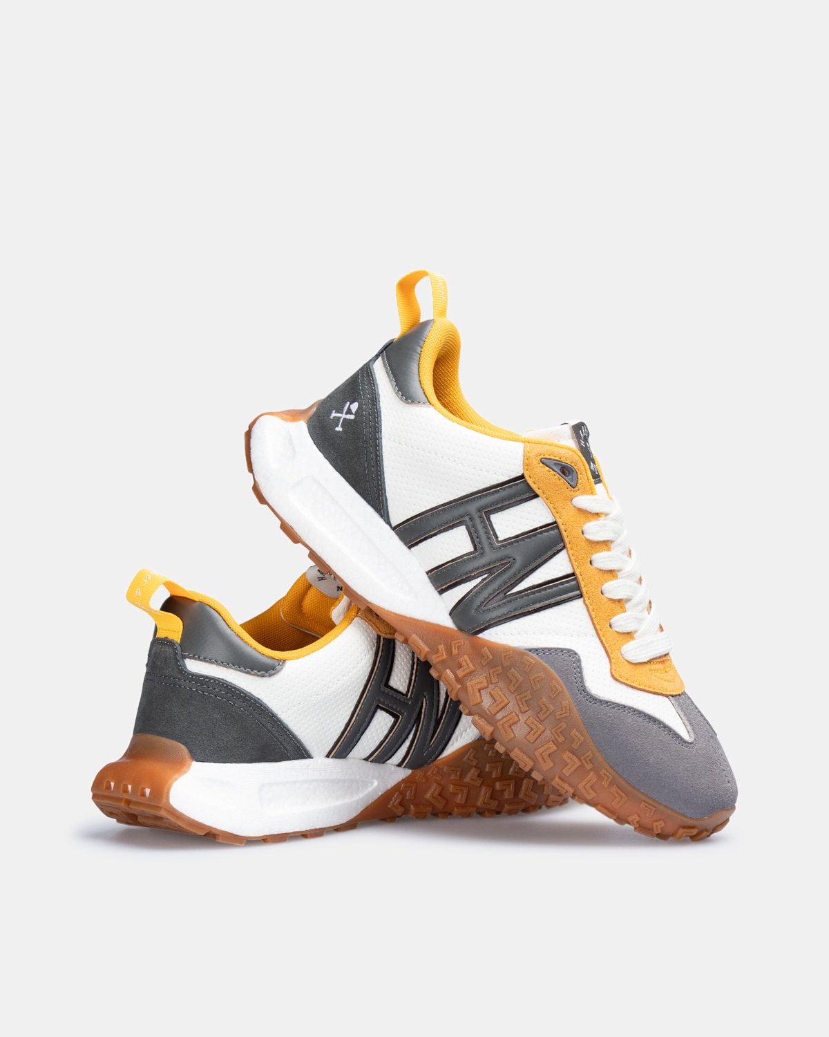 Zapatillas de vestir de hombre con cierre de cordones - Harper & Neyer - Gris Gris-4