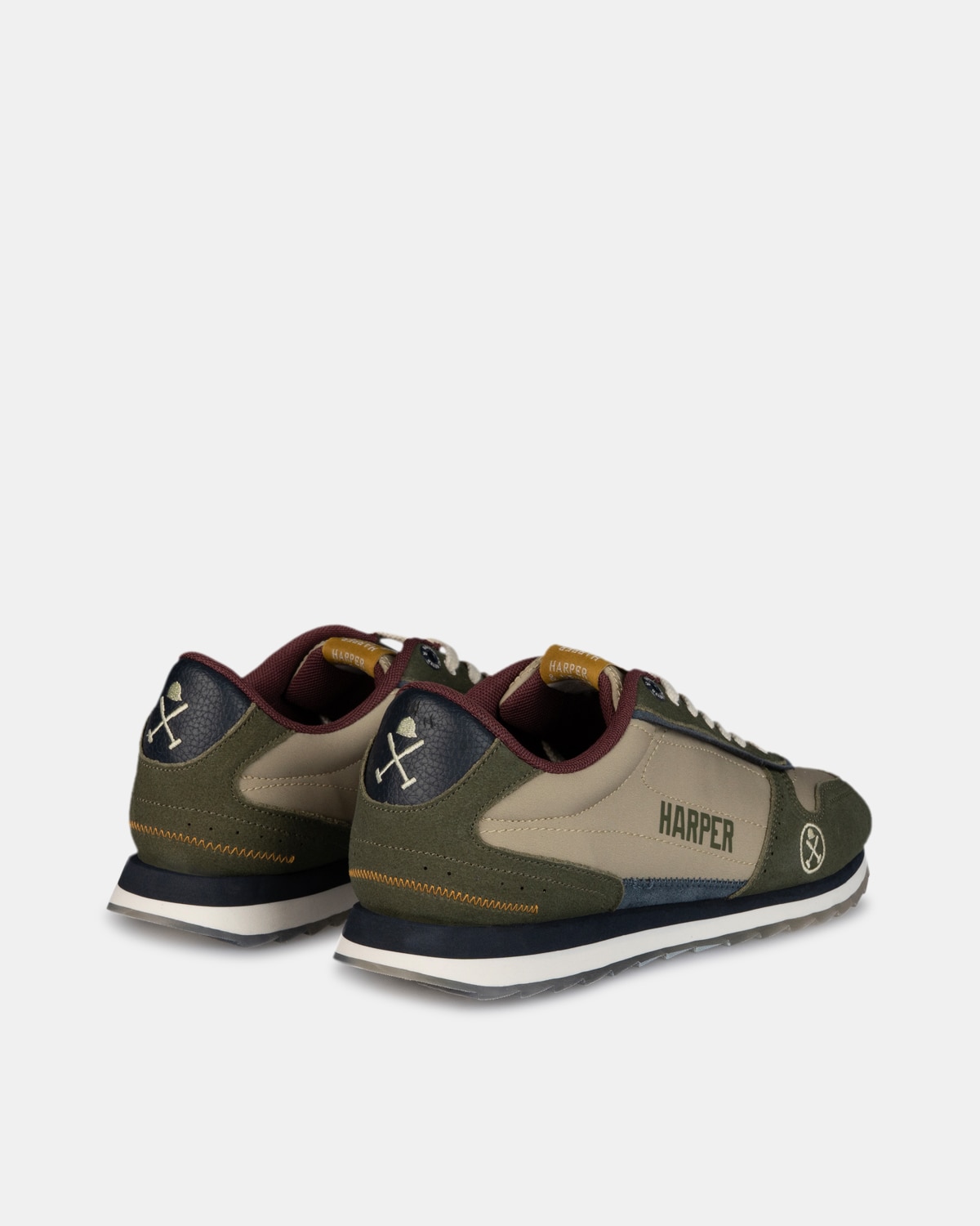 Zapatillas de vestir de hombre con cierre de cordones - Harper & Neyer - Azul marino Azul marino-2