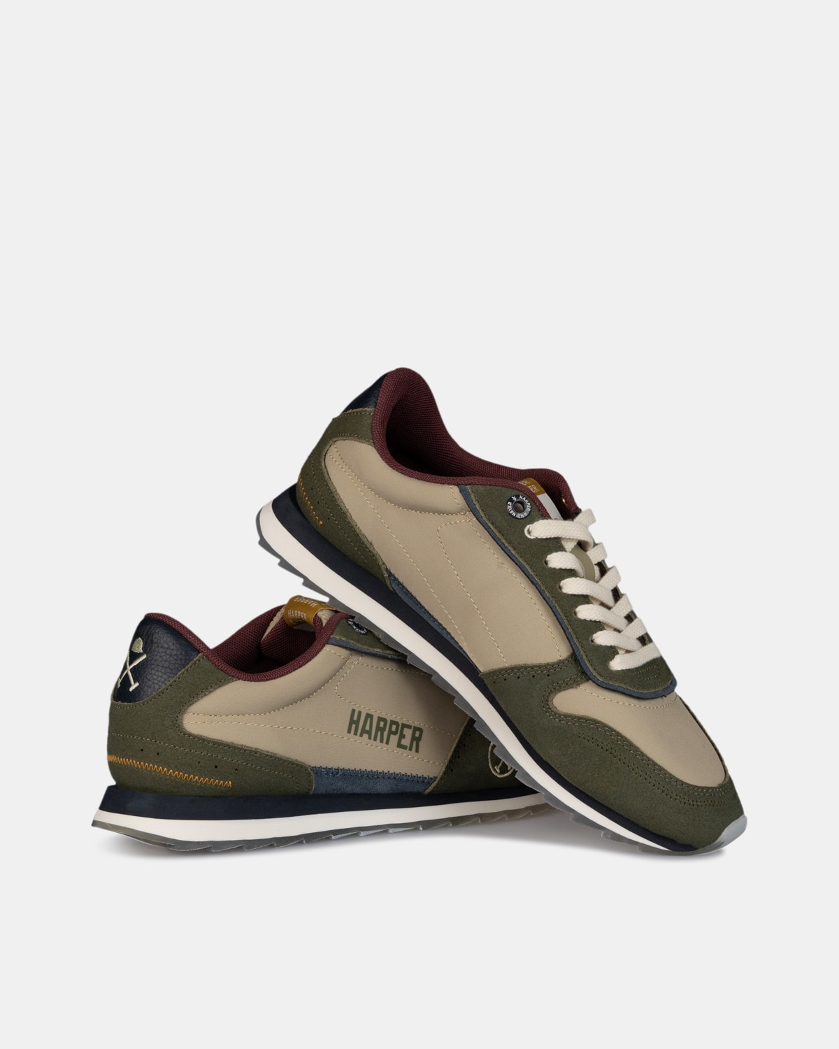 Zapatillas de vestir de hombre con cierre de cordones - Harper & Neyer - Azul marino Azul marino-4