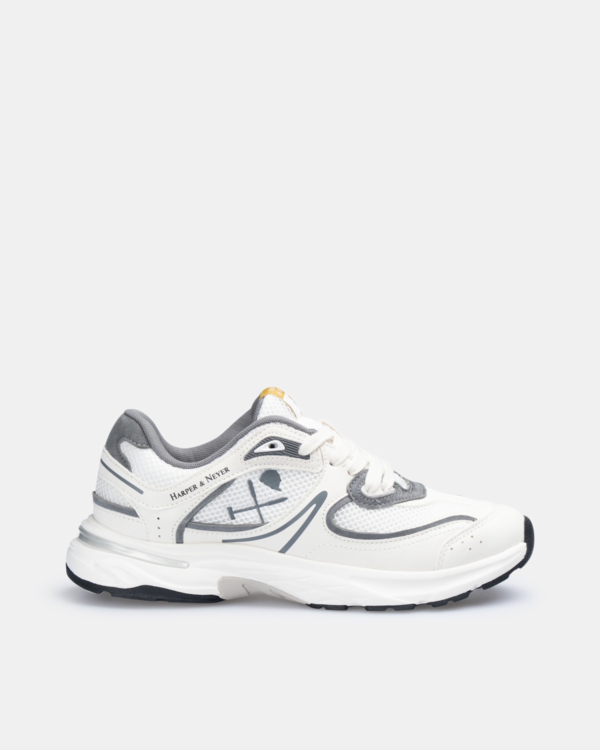 Zapatillas de vestir de hombre con cierre de cordones - Harper & Neyer - Blanco Blanco-1