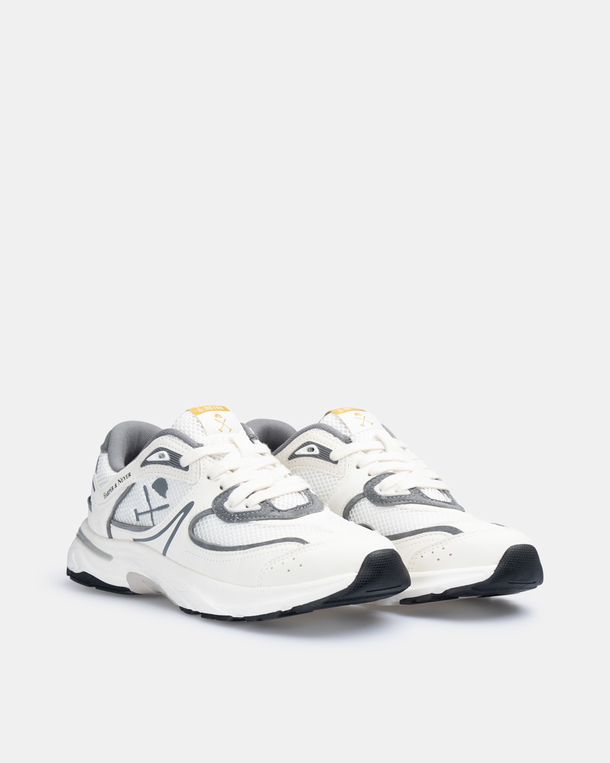 Zapatillas de vestir de hombre con cierre de cordones - Harper & Neyer - Blanco Blanco-3