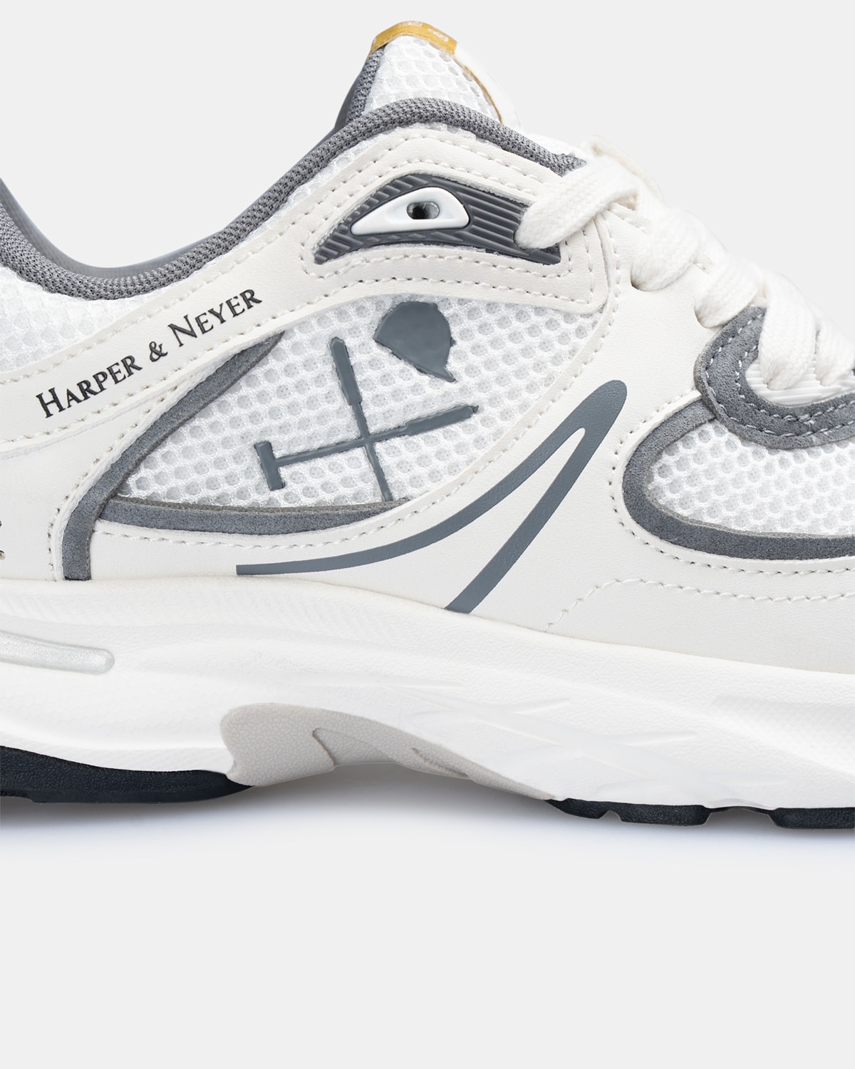 Zapatillas de vestir de hombre con cierre de cordones - Harper & Neyer - Blanco Blanco-5