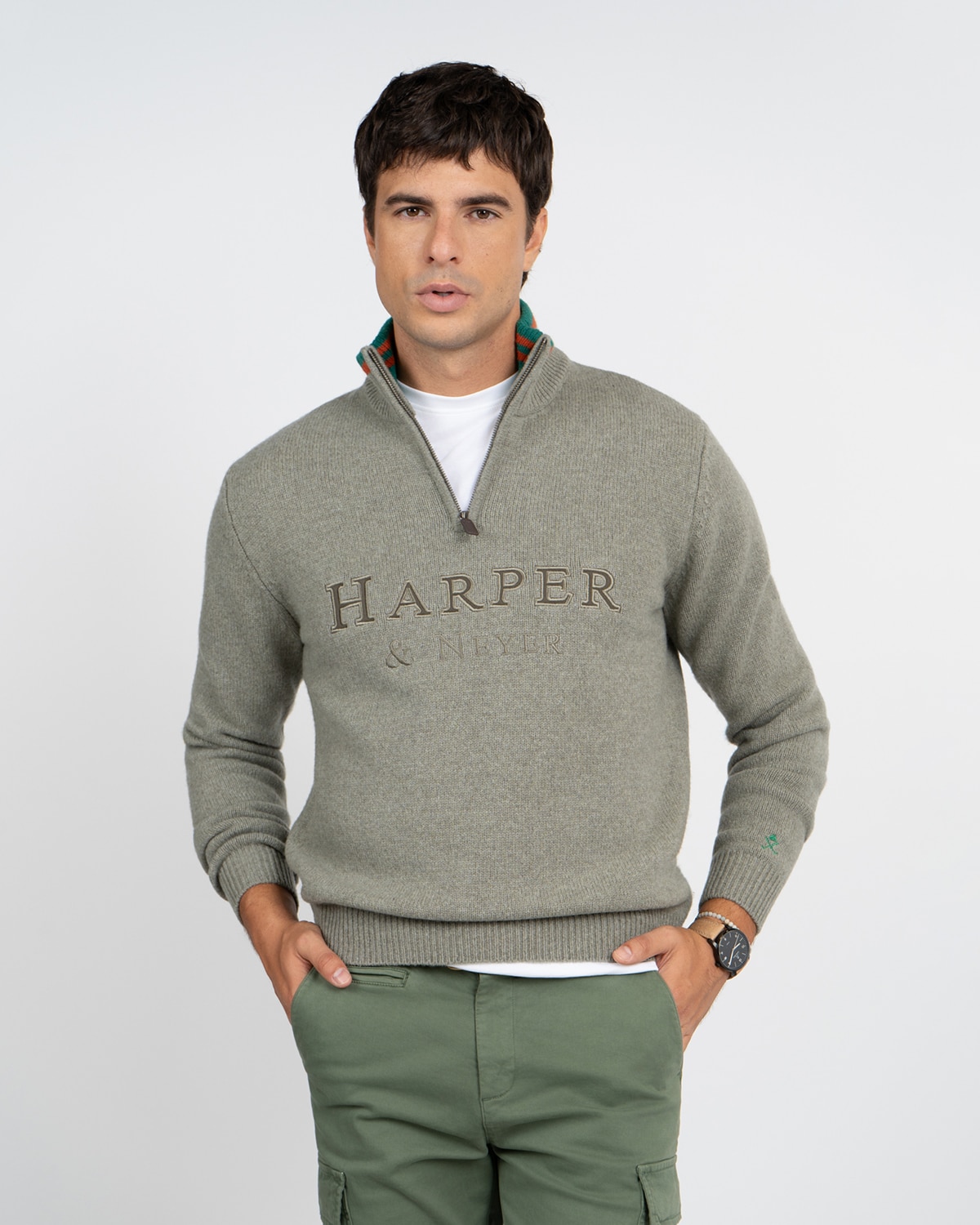 Jersey monaco - Harper & Neyer - Verde militar Verde militar-1