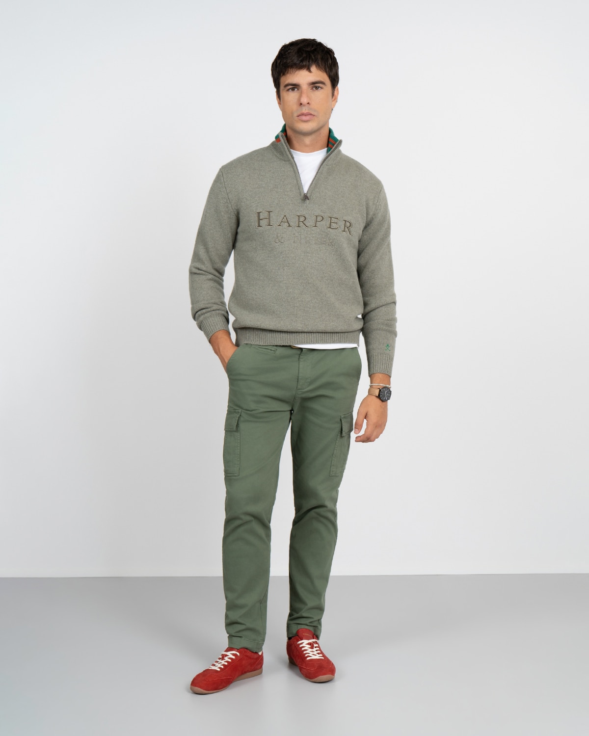 Jersey monaco - Harper & Neyer - Verde militar Verde militar-3