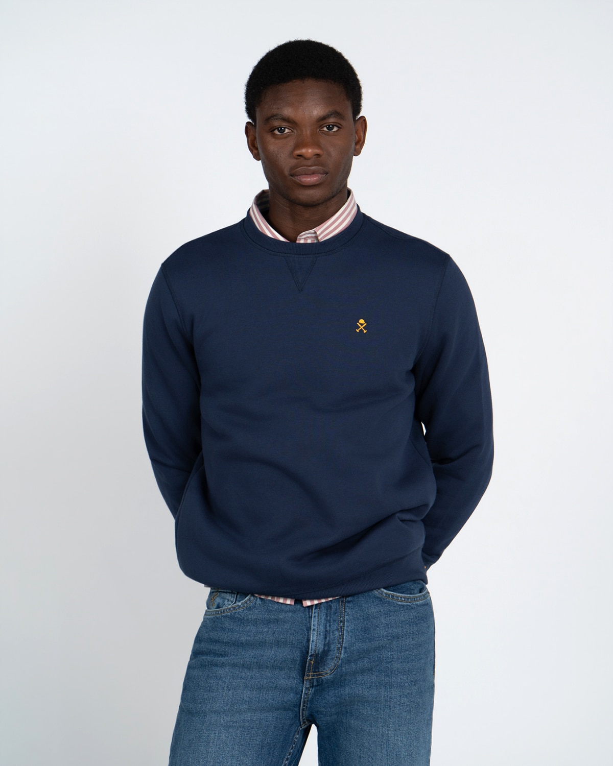 Sudadera crew-neck yale - Harper & Neyer - Azul marino Azul marino-1