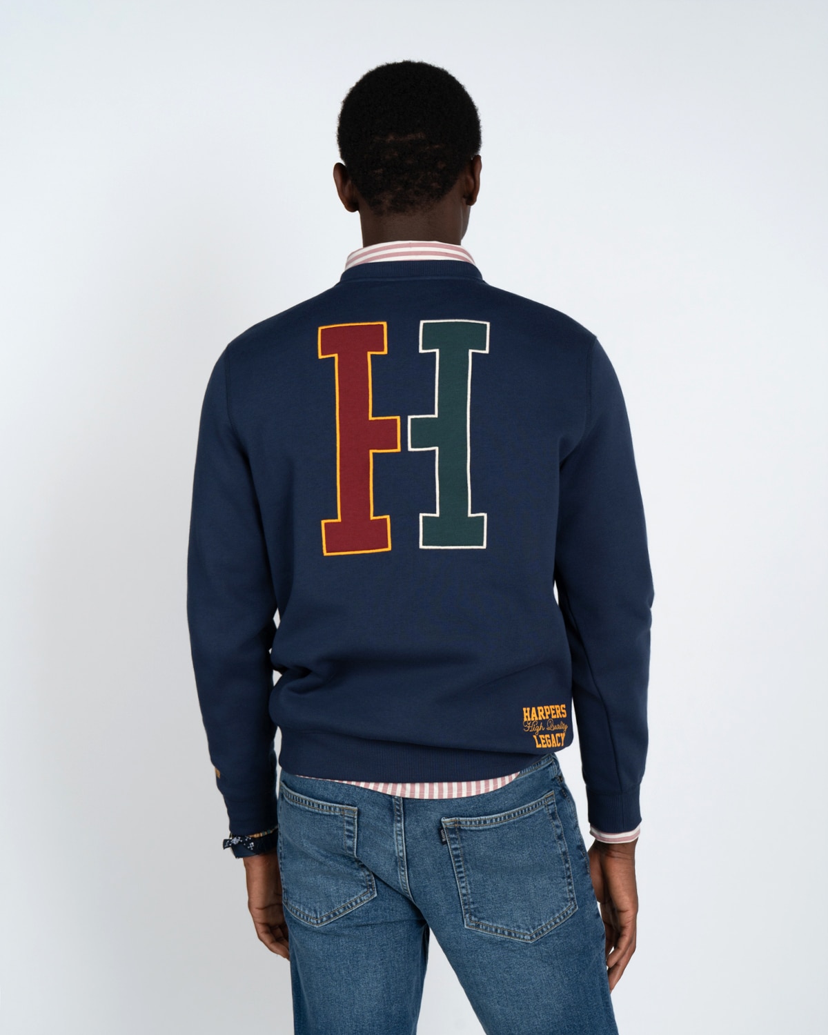 Sudadera crew-neck yale - Harper & Neyer - Azul marino Azul marino-2