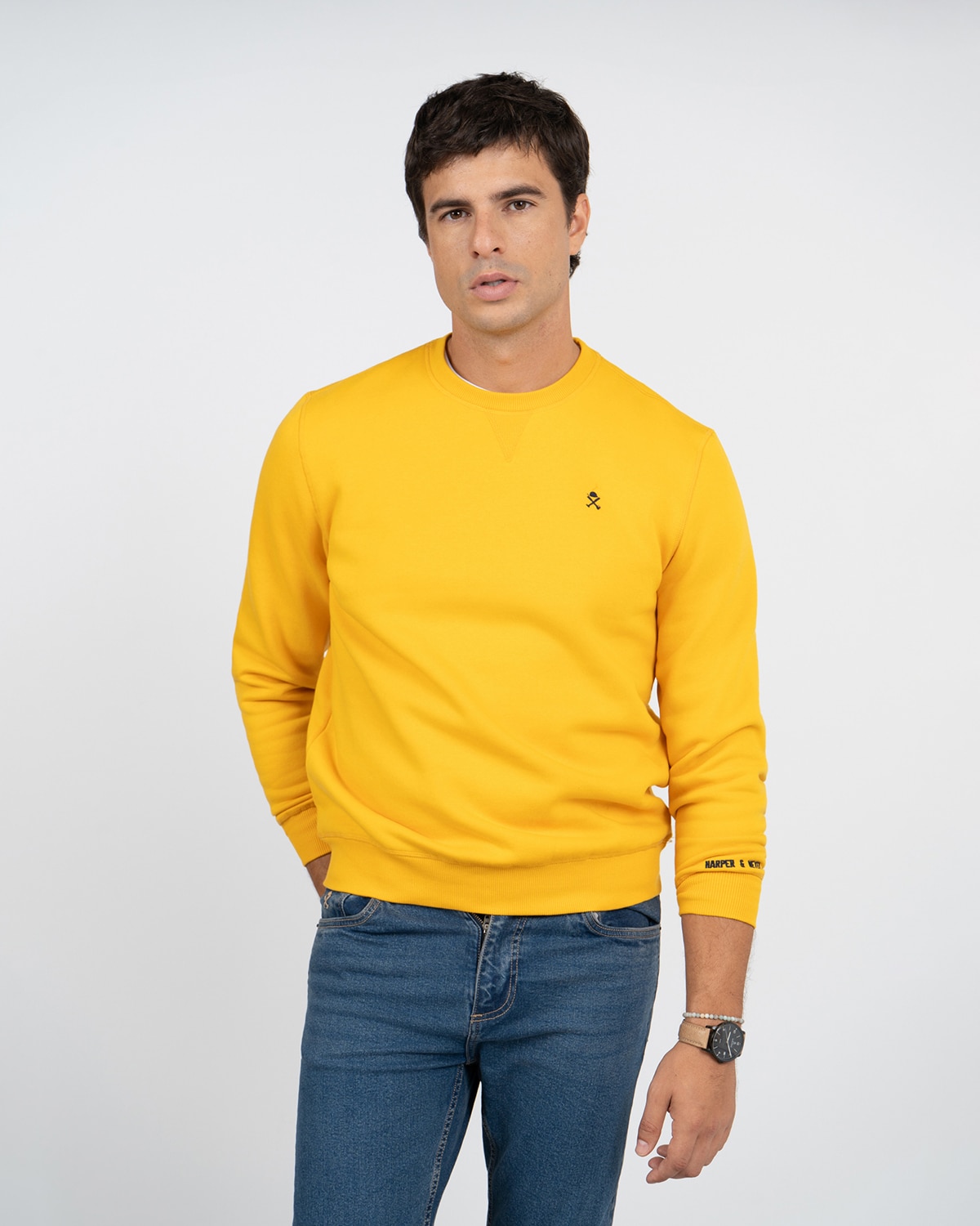 Imagen 0 de Sudadera crew-neck yale Amarillo