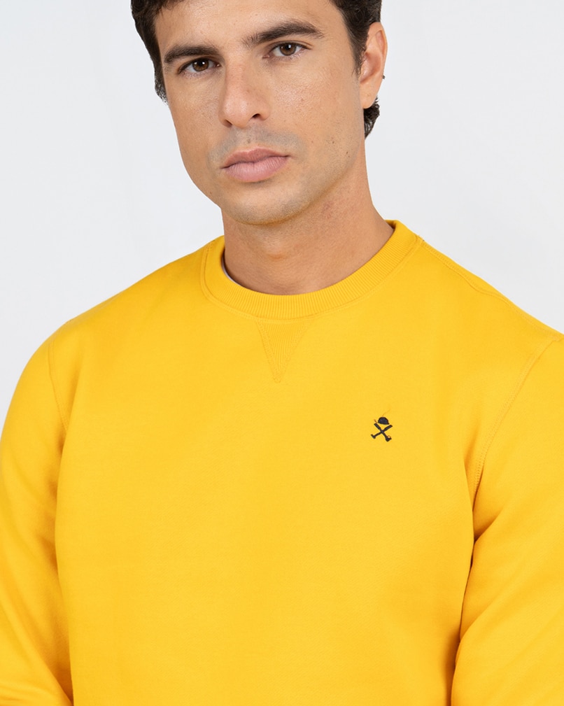 Sudadera crew-neck yale - Harper & Neyer - Amarillo Amarillo-4