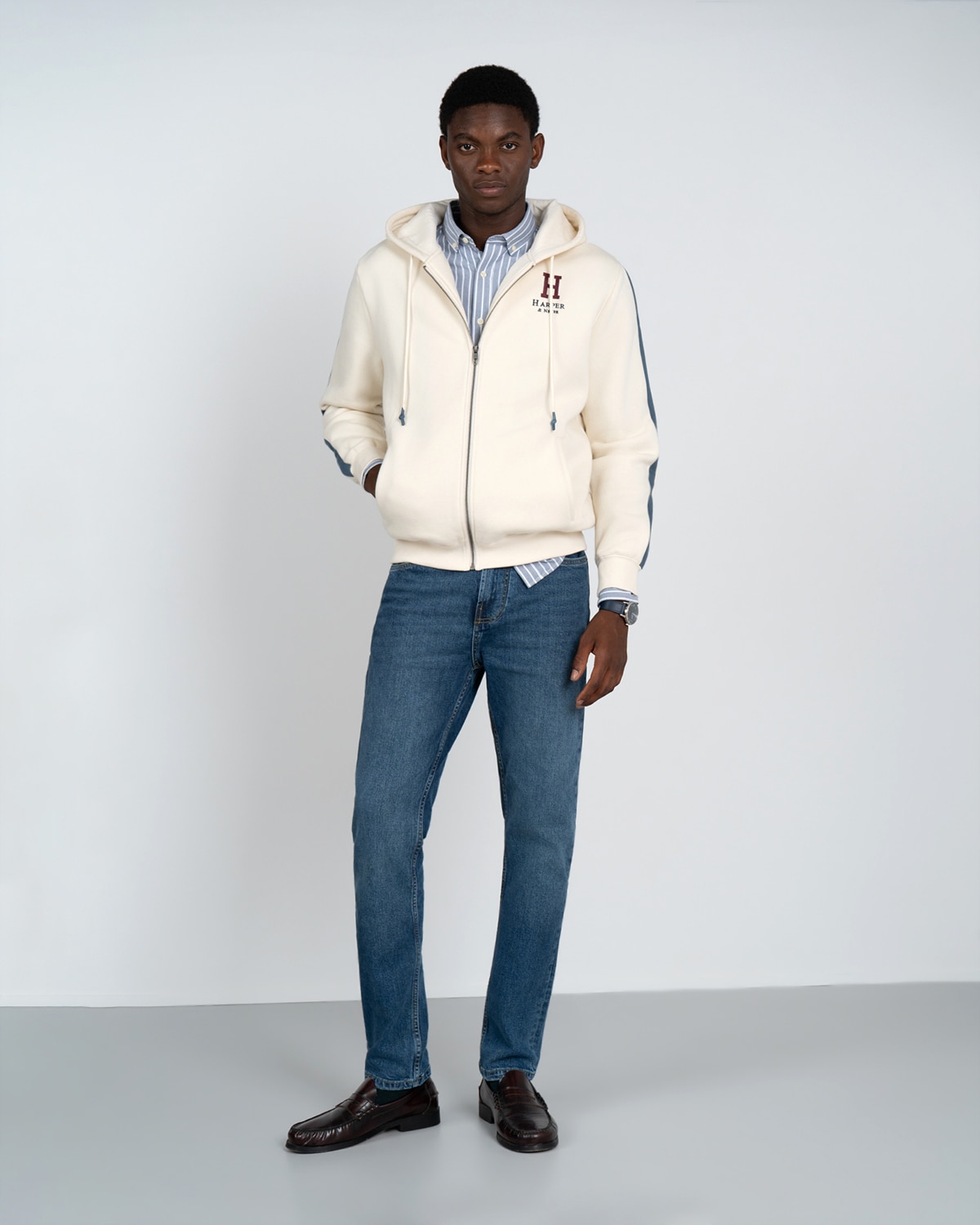 Sudadera zipper michigan - Harper & Neyer - Crudo Crudo-3