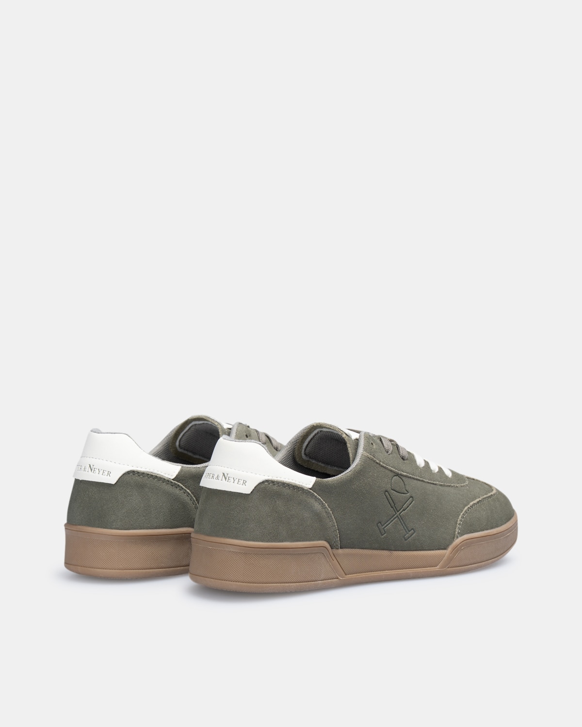 Zapatillas de vestir de hombre con cierre de cordones - Harper & Neyer - Gris Gris-2