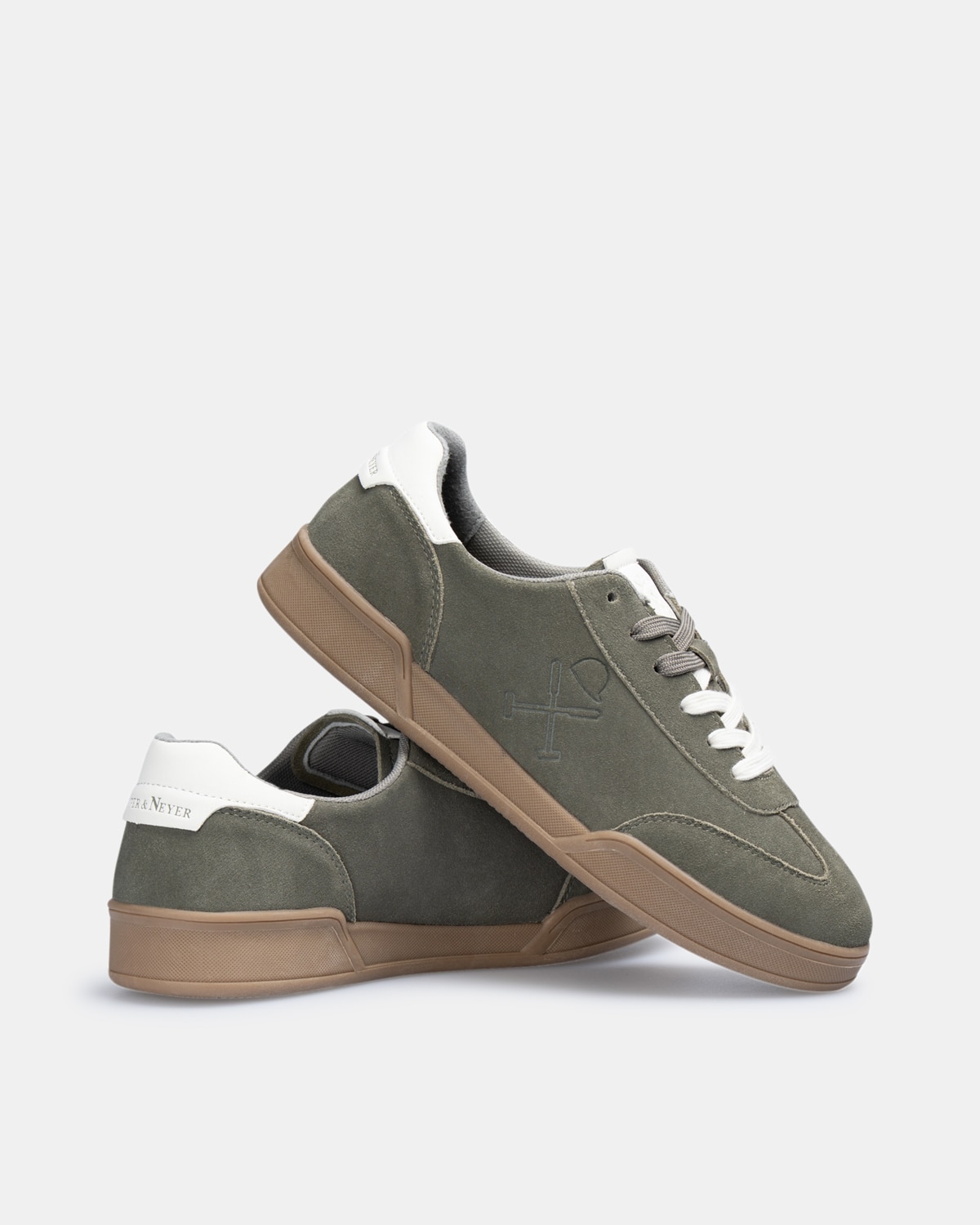 Zapatillas de vestir de hombre con cierre de cordones - Harper & Neyer - Gris Gris-4