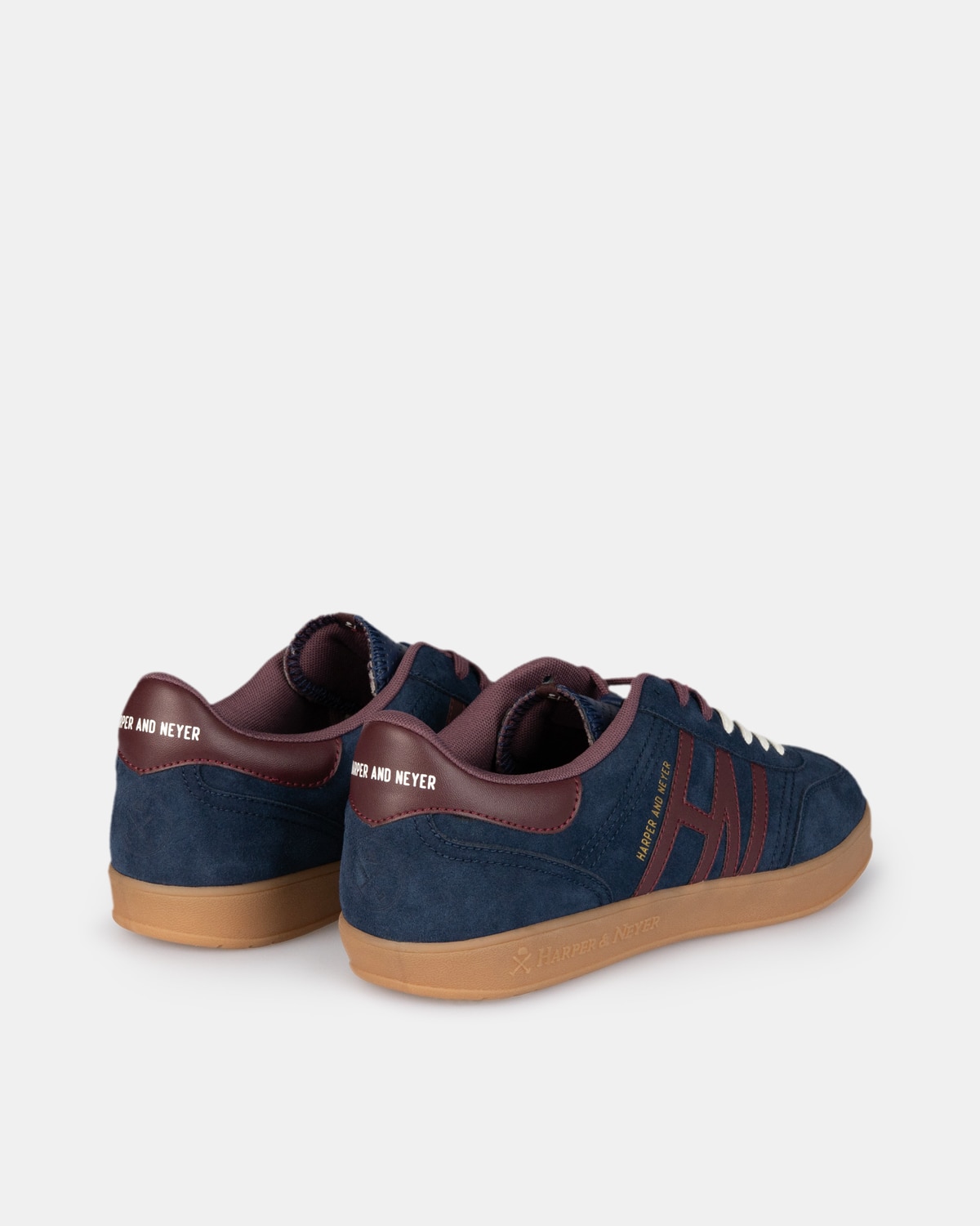Zapatillas de vestir de hombre con cierre de cordones - Harper & Neyer - Azul oscuro Azul oscuro-2