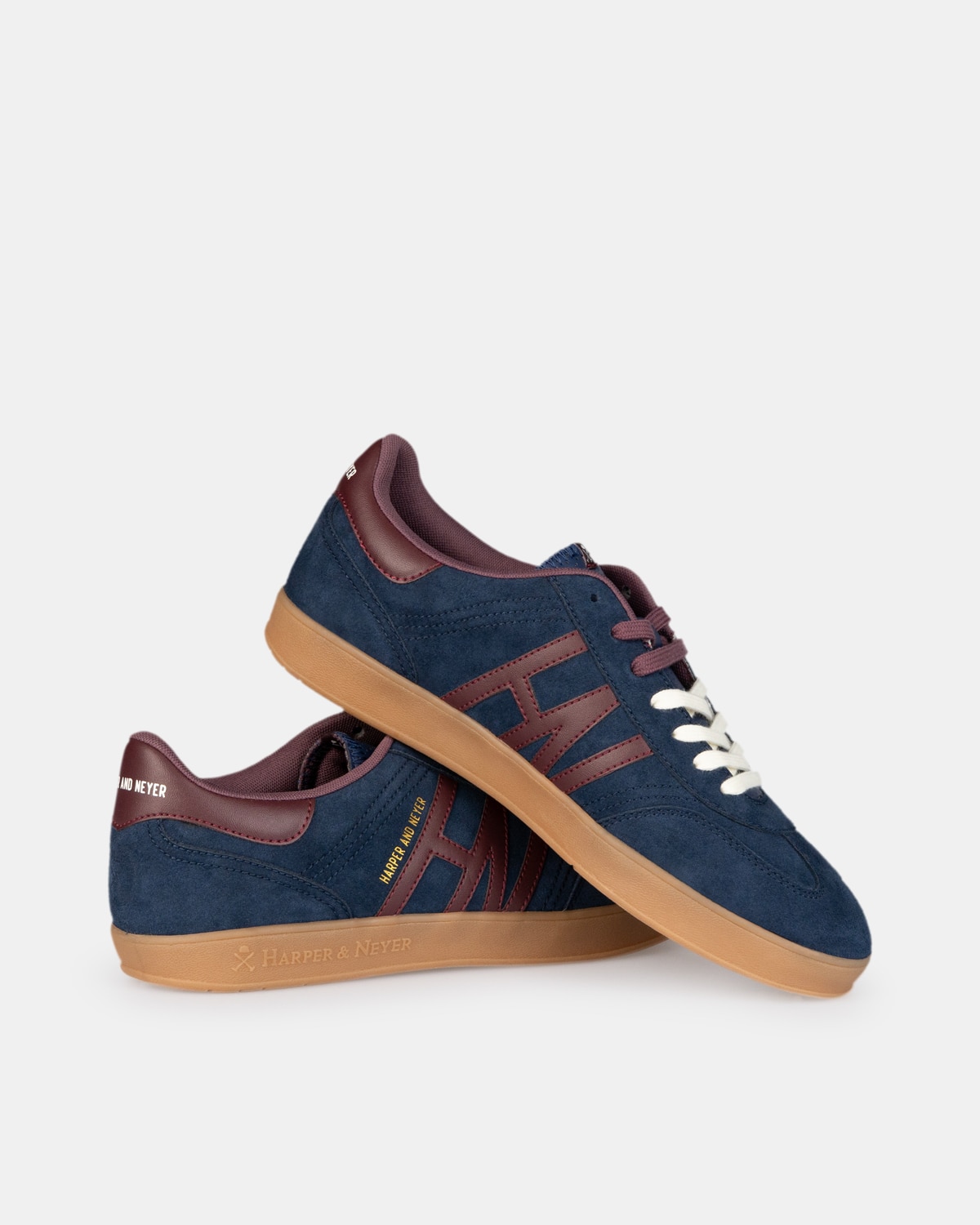 Zapatillas de vestir de hombre con cierre de cordones - Harper & Neyer - Azul oscuro Azul oscuro-4