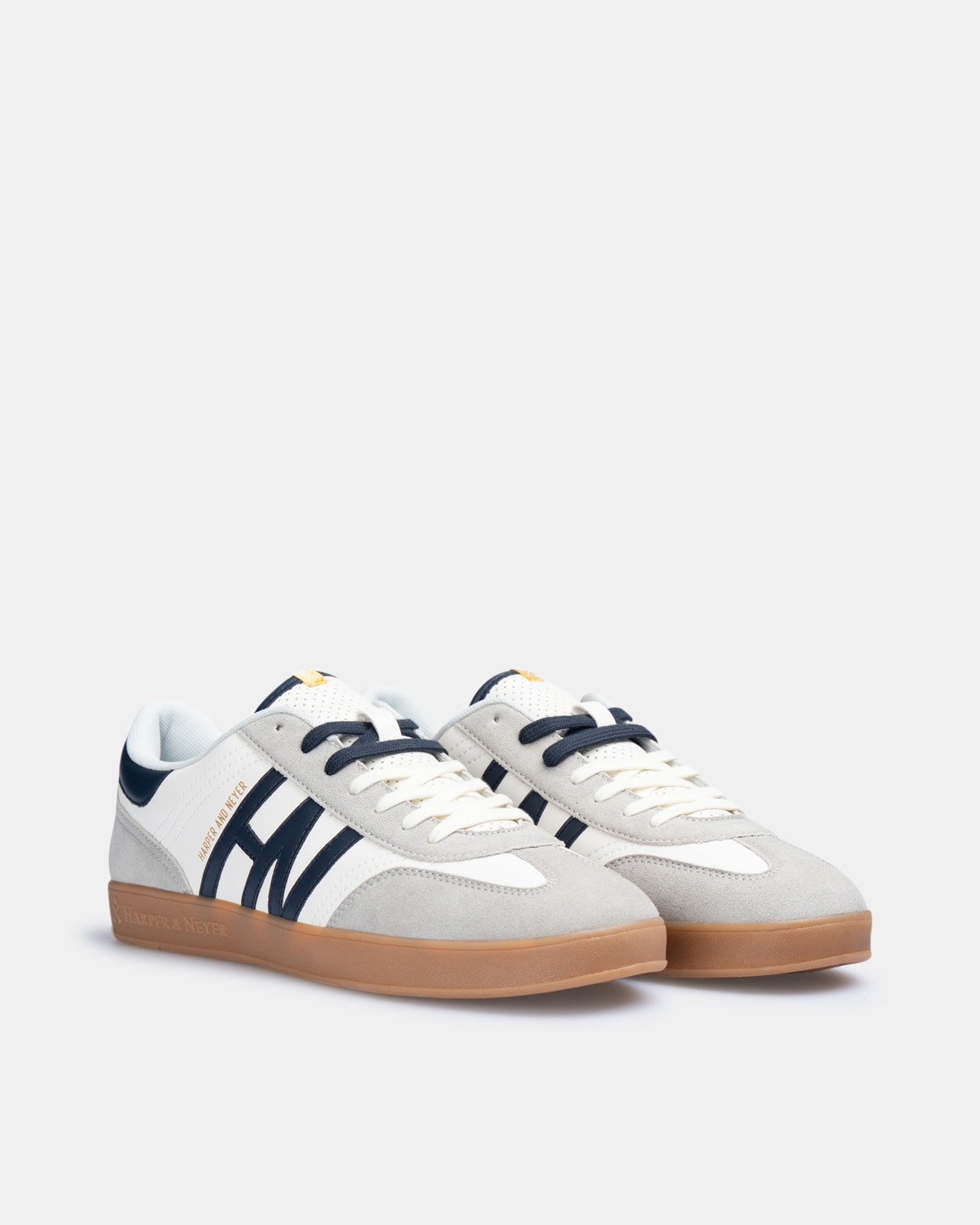 Zapatillas de vestir de hombre con cierre de cordones - Harper & Neyer - Blanco Blanco-3