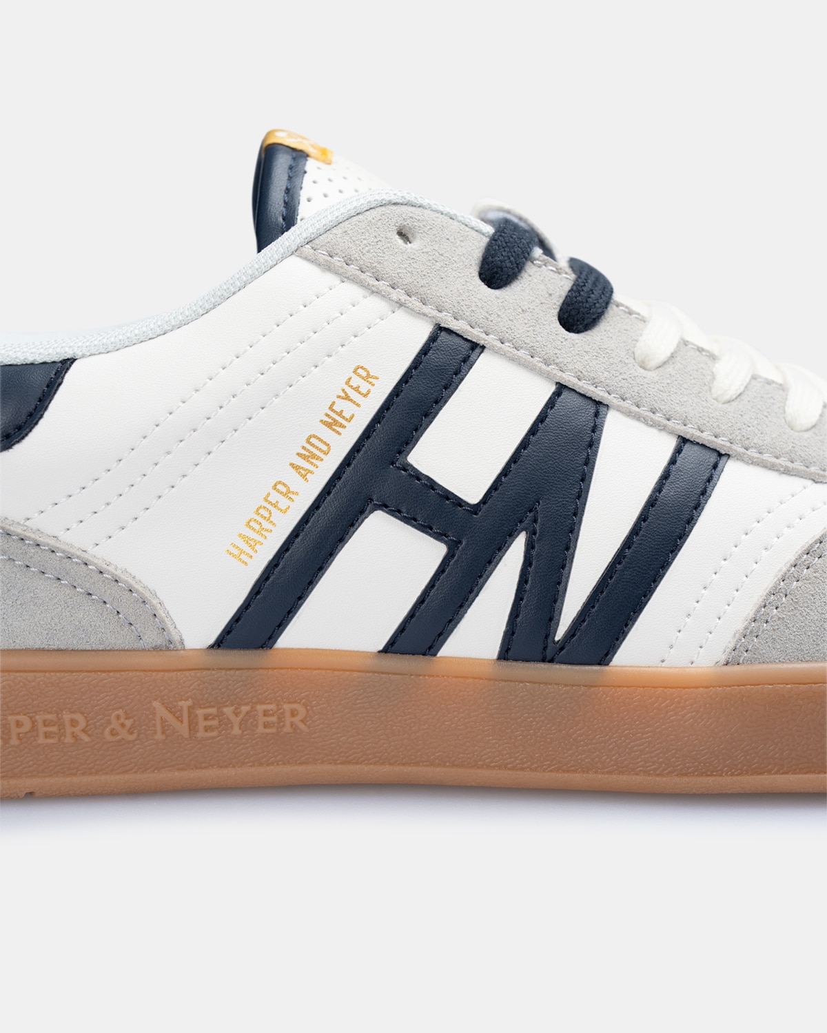 Zapatillas de vestir de hombre con cierre de cordones - Harper & Neyer - Blanco Blanco-5