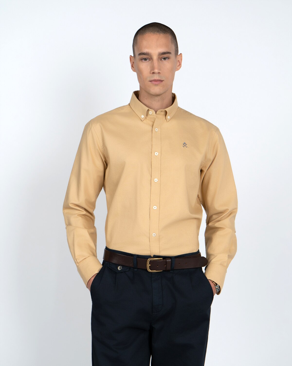 Camisa lisa - Harper & Neyer - Camel Camel-2