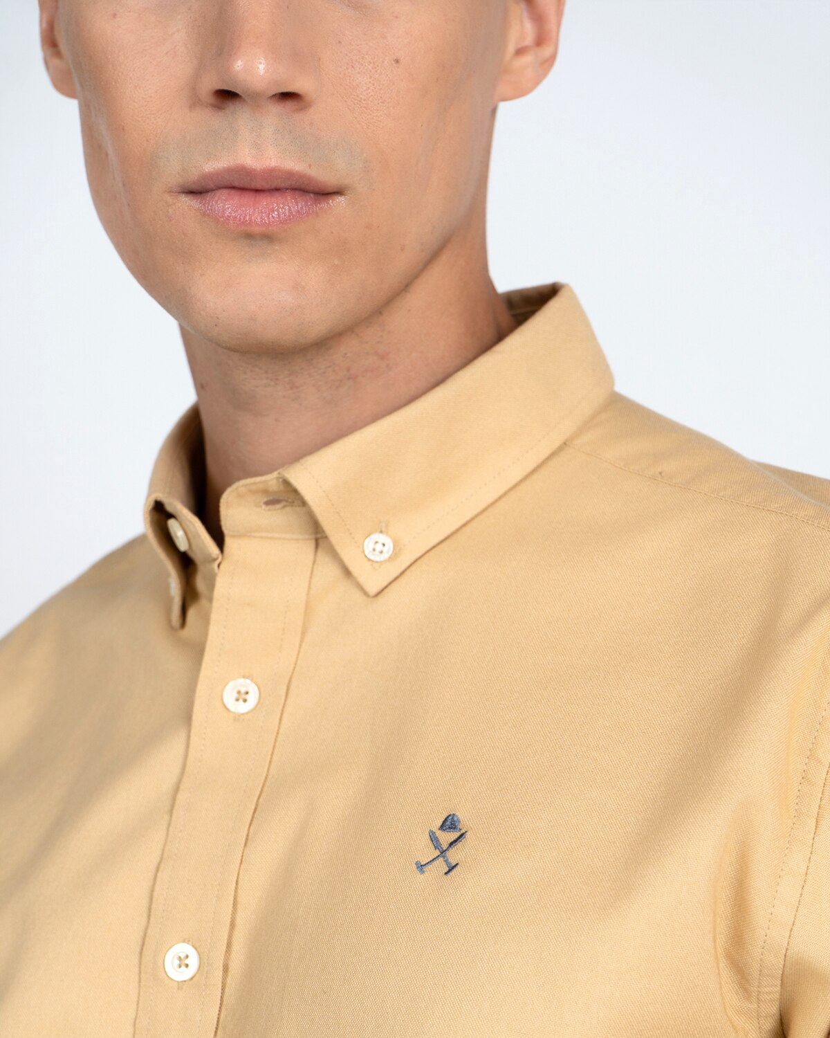 Camisa lisa - Harper & Neyer - Camel Camel-4