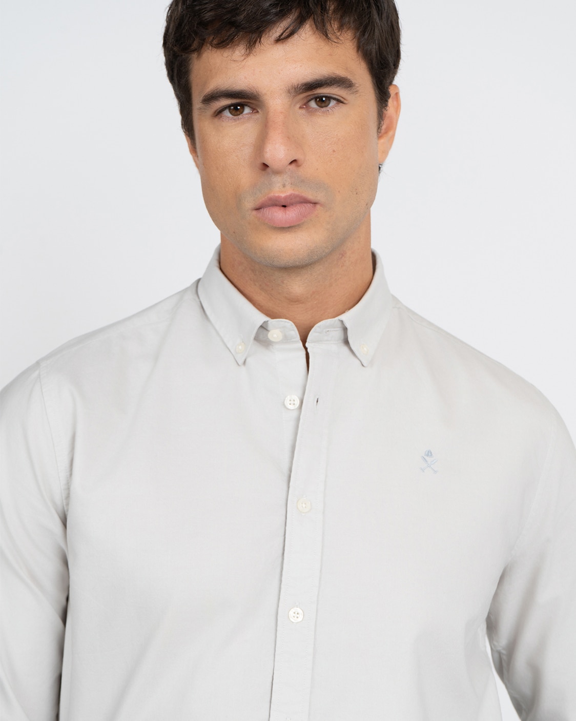 Camisa lisa - Harper & Neyer - Gris claro Gris claro-3