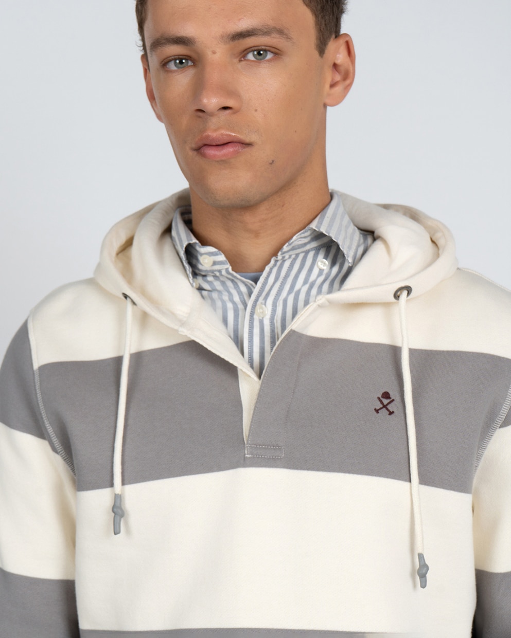 Sudadera hoddie ascot - Harper & Neyer - Gris Gris-2
