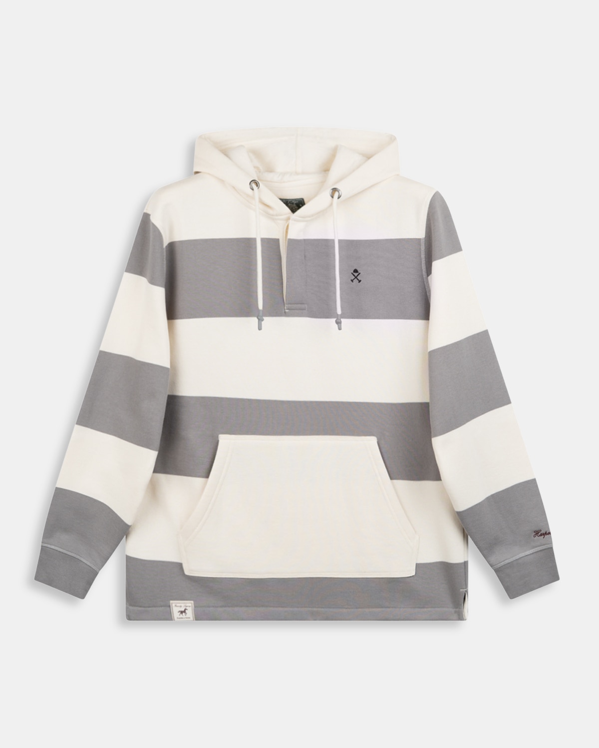Sudadera hoddie ascot - Harper & Neyer - Gris Gris-6