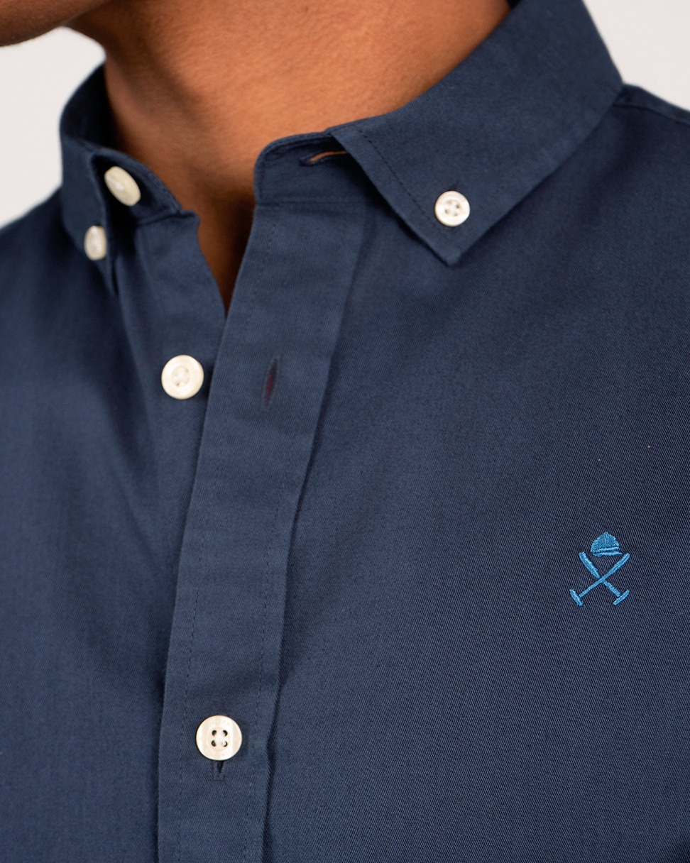 Camisa lisa - Harper & Neyer - Azul marino Azul marino-3