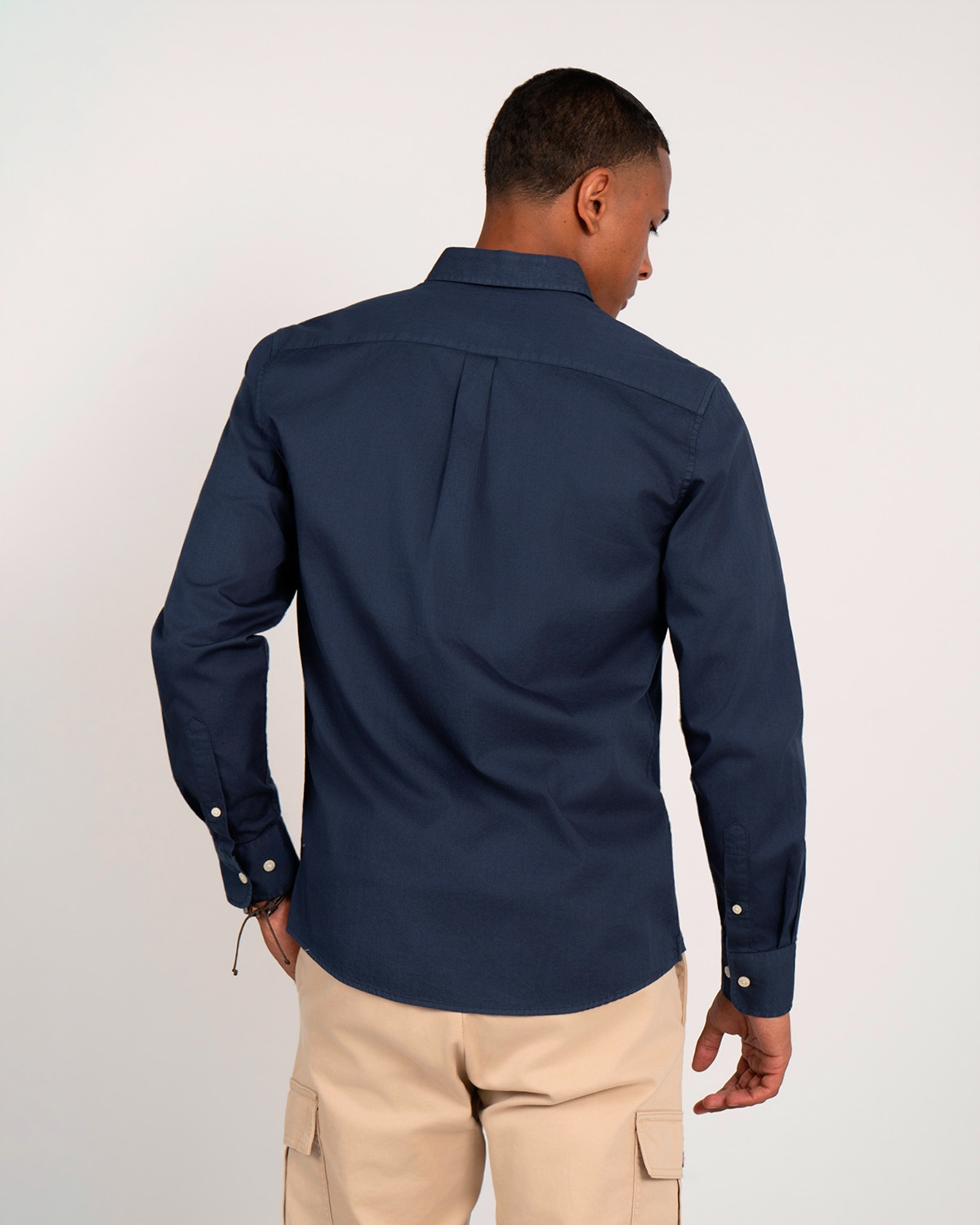 Camisa lisa - Harper & Neyer - Azul marino Azul marino-4