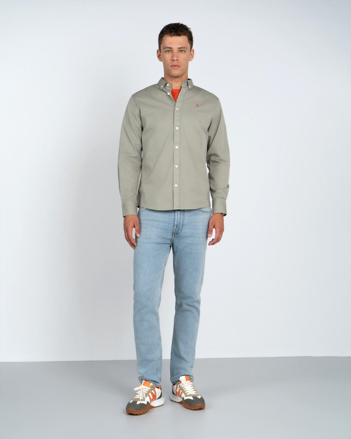Camisa lisa - Harper & Neyer - Verde militar Verde militar-3