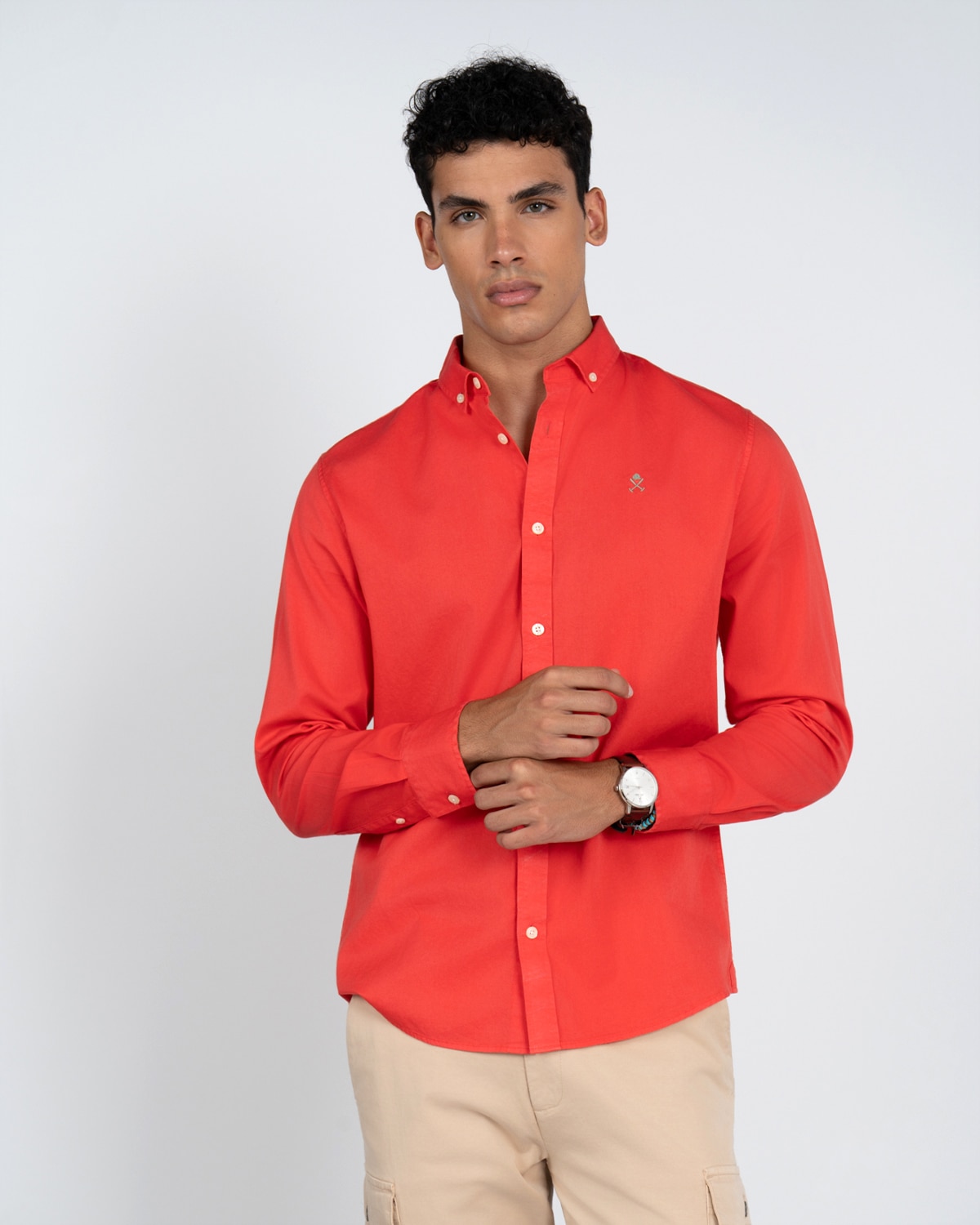 Camisa lisa - Harper & Neyer - Rojo Rojo-2
