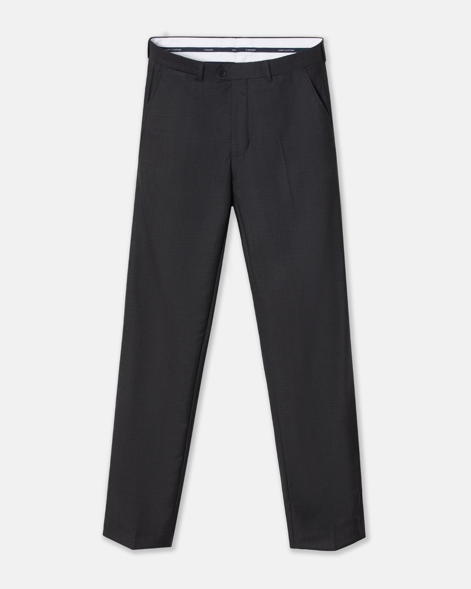 Pantalón de hombre suit ojo de perdiz - Silbon - Gris Gris-5