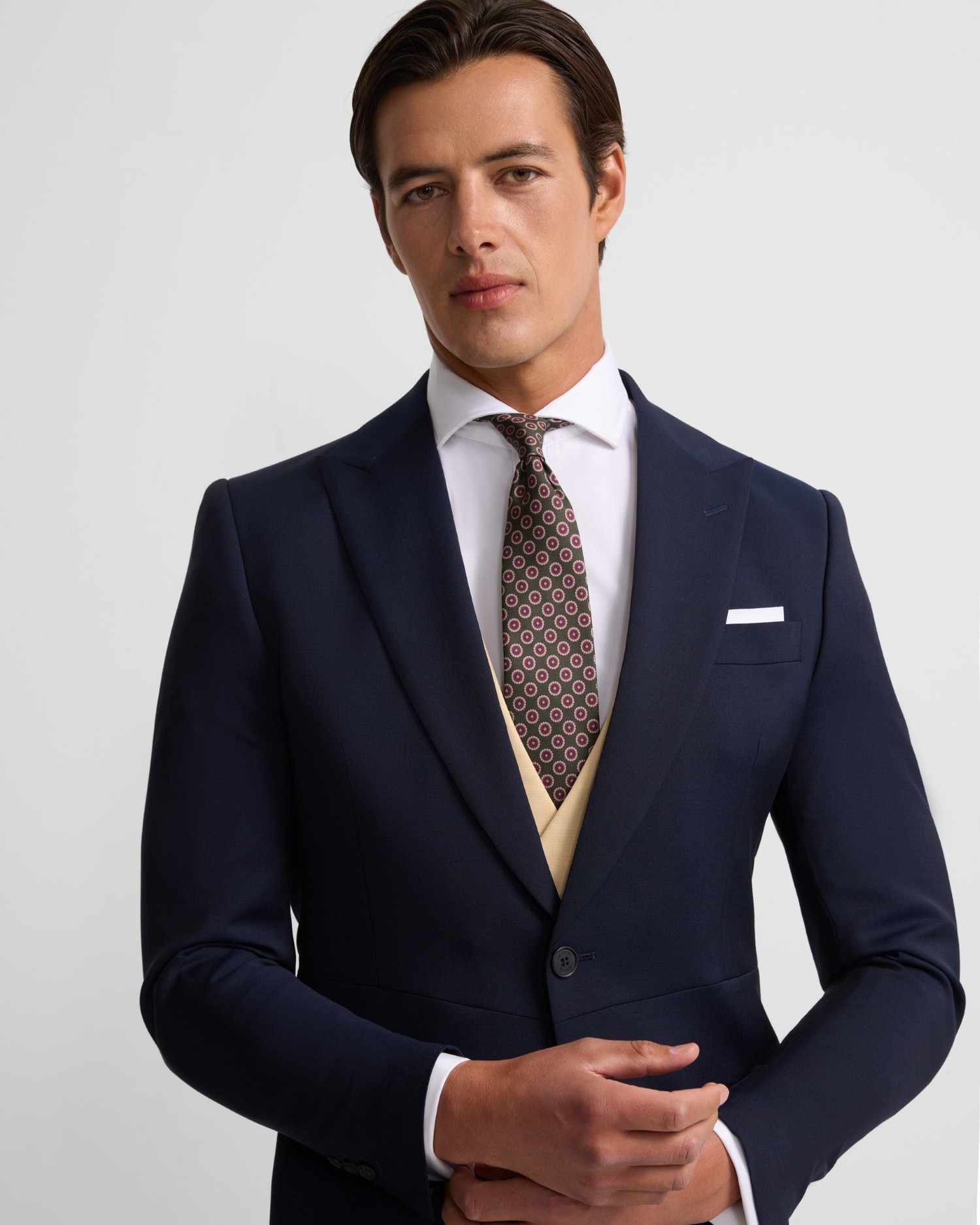 Levita de hombre chaqué stretch - Silbon - Azul claro Azul claro-3