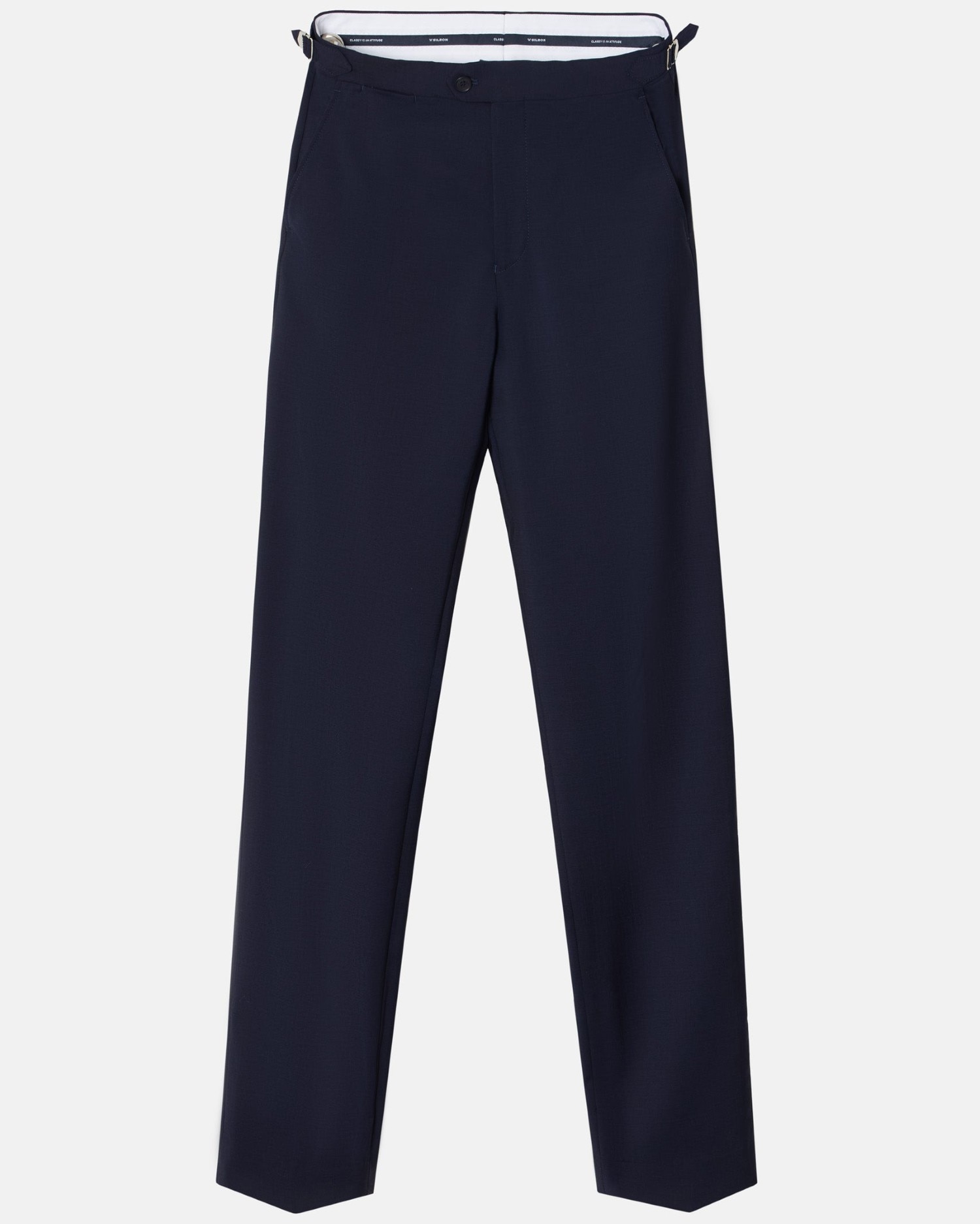 Pantalón de hombre chaqué stretch - Silbon - Azul claro Azul claro-5