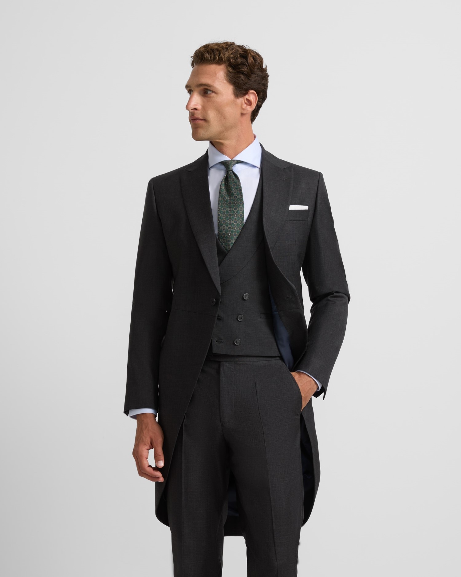 Imagen 1 de Levita de hombre chaqué stretch - Silbon - Gris oscuro Gris oscuro