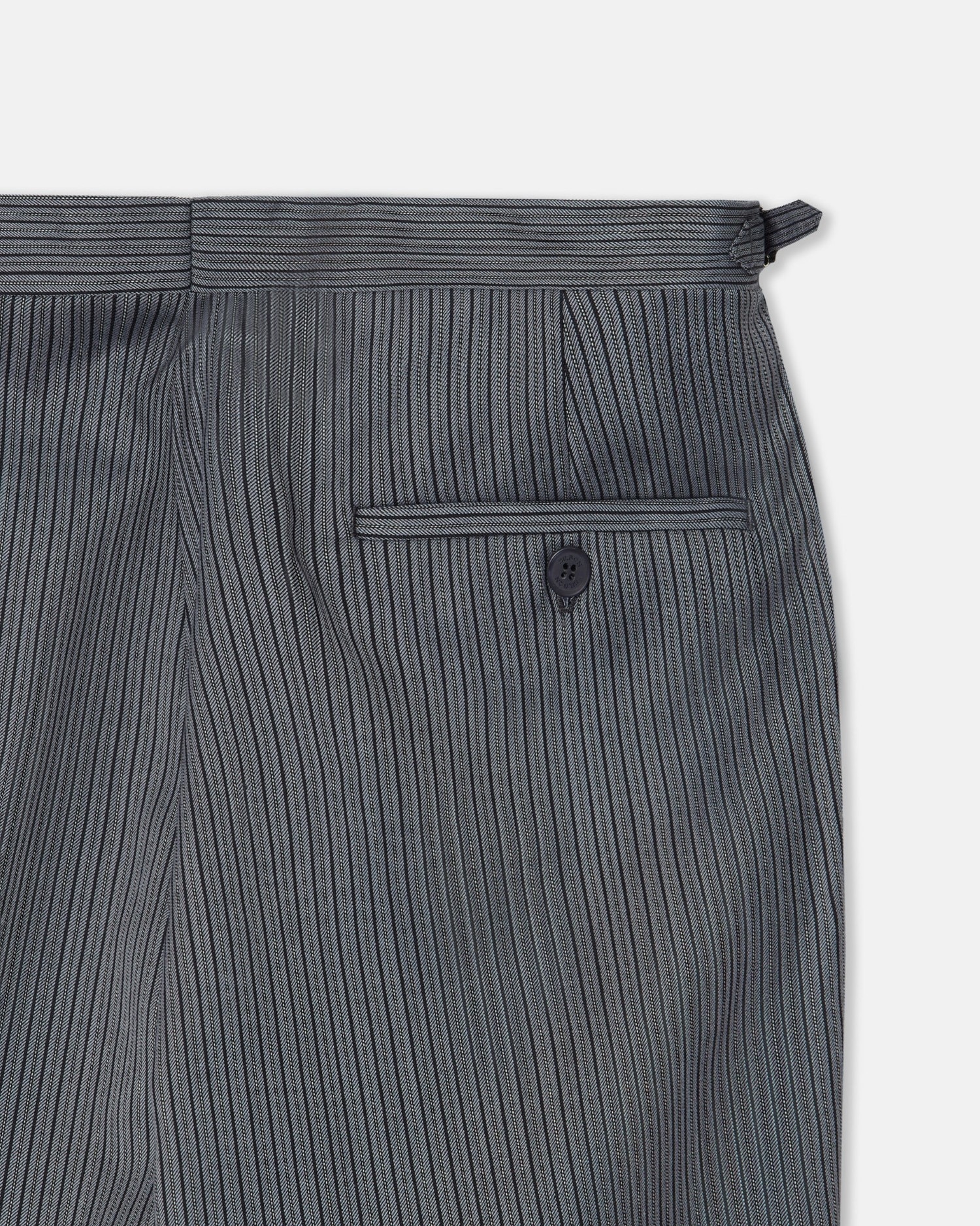 Pantalón de hombre chaqué clásico stretch - Silbon - Negro Negro-5