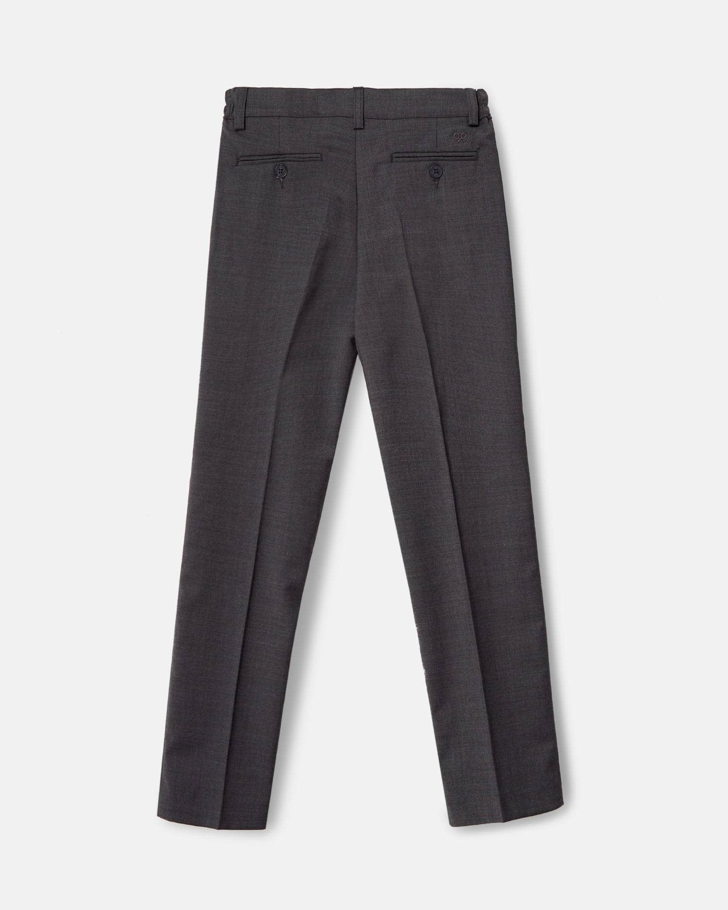 Pantalón de vestir de niño clásico con mezcla de lana - Silbon - Gris Gris-5