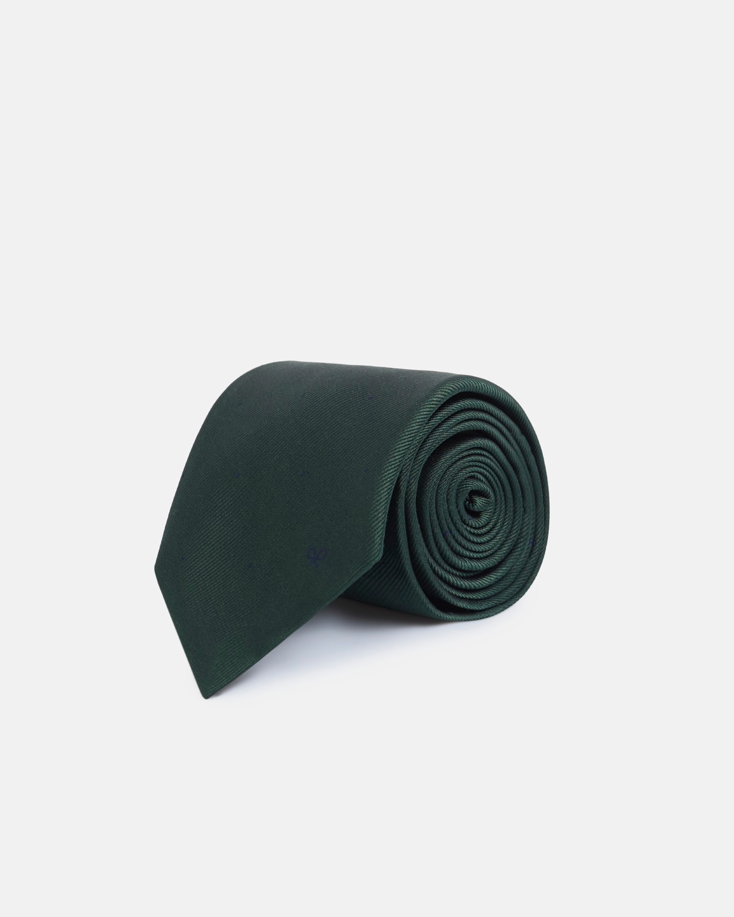 Imagen 0 de Corbata seda lunares Verde