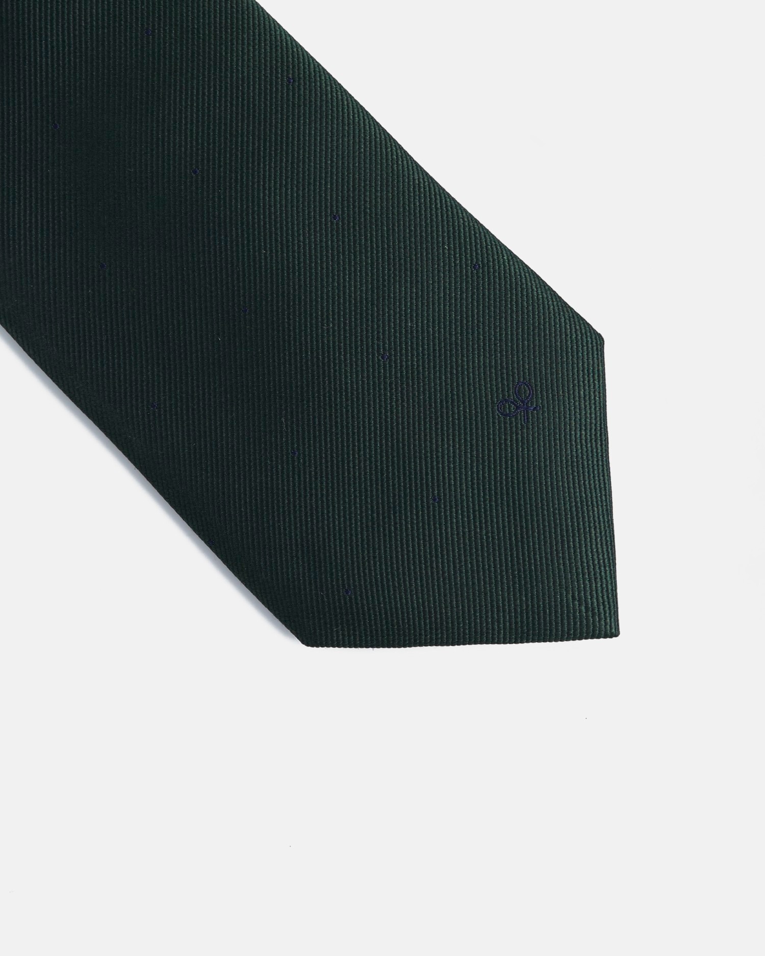 Corbata seda lunares - Silbon - Verde Verde-3