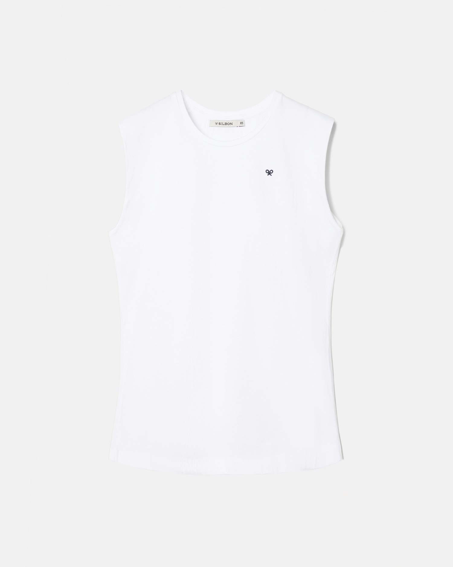 Camiseta de mujer sun sin mangas - Silbon - Blanco Blanco-3