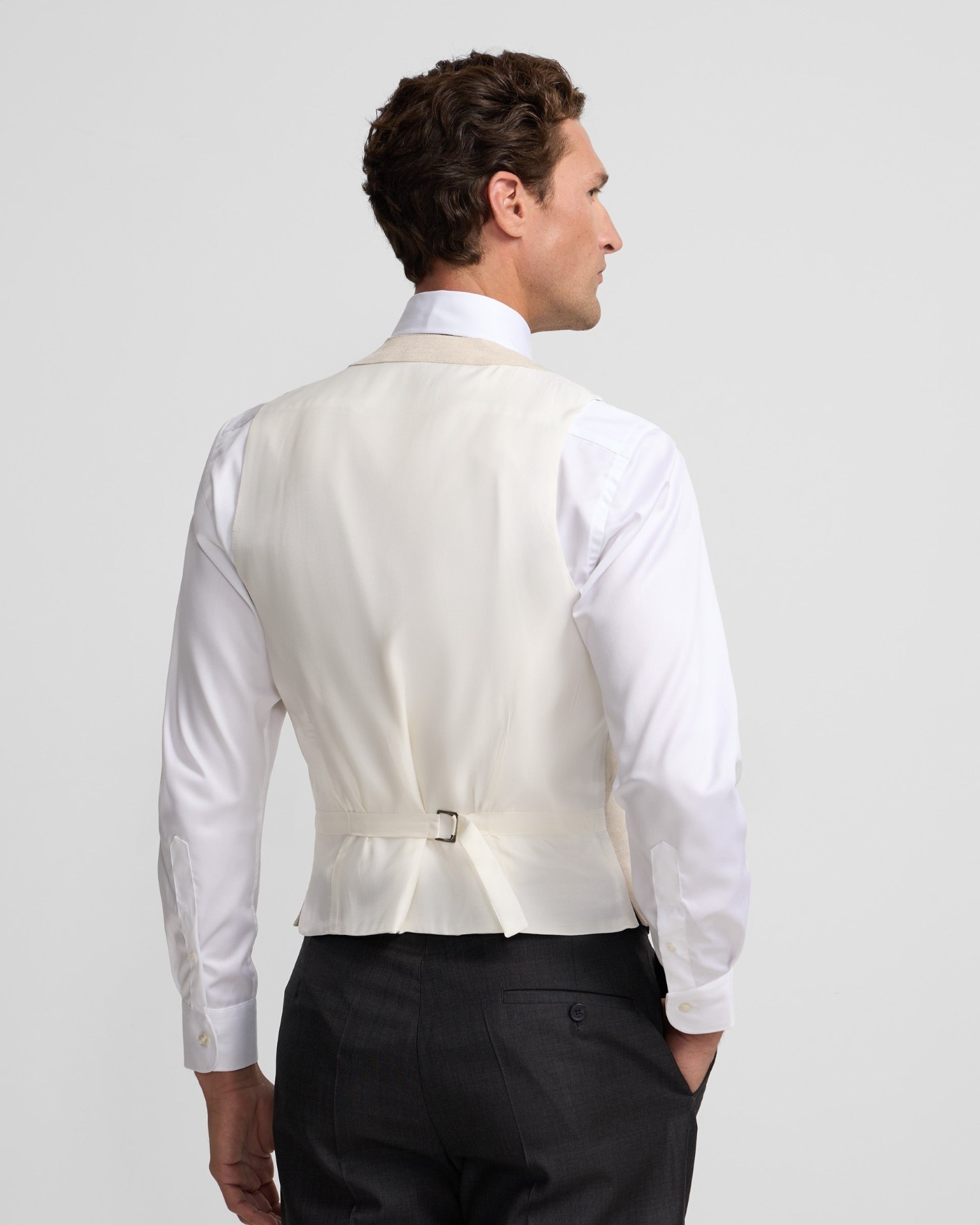 Chaleco de hombre chaqué cuello redondo - Silbon - Arena Arena-2