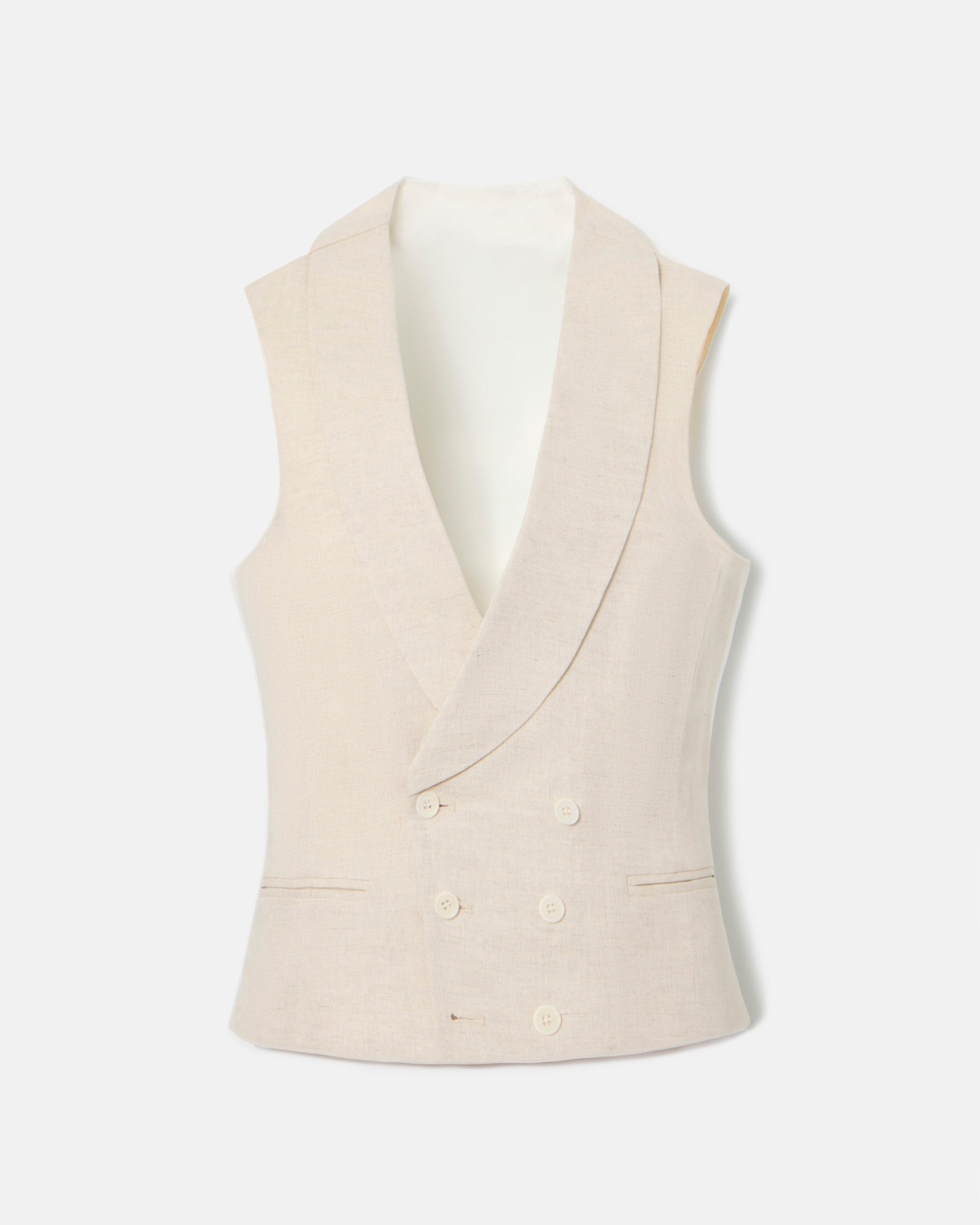 Chaleco de hombre chaqué cuello redondo - Silbon - Arena Arena-5