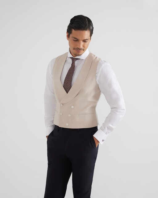 Imagen 0 de Chaleco de traje ceremonia de hombre classic con cuello redondo