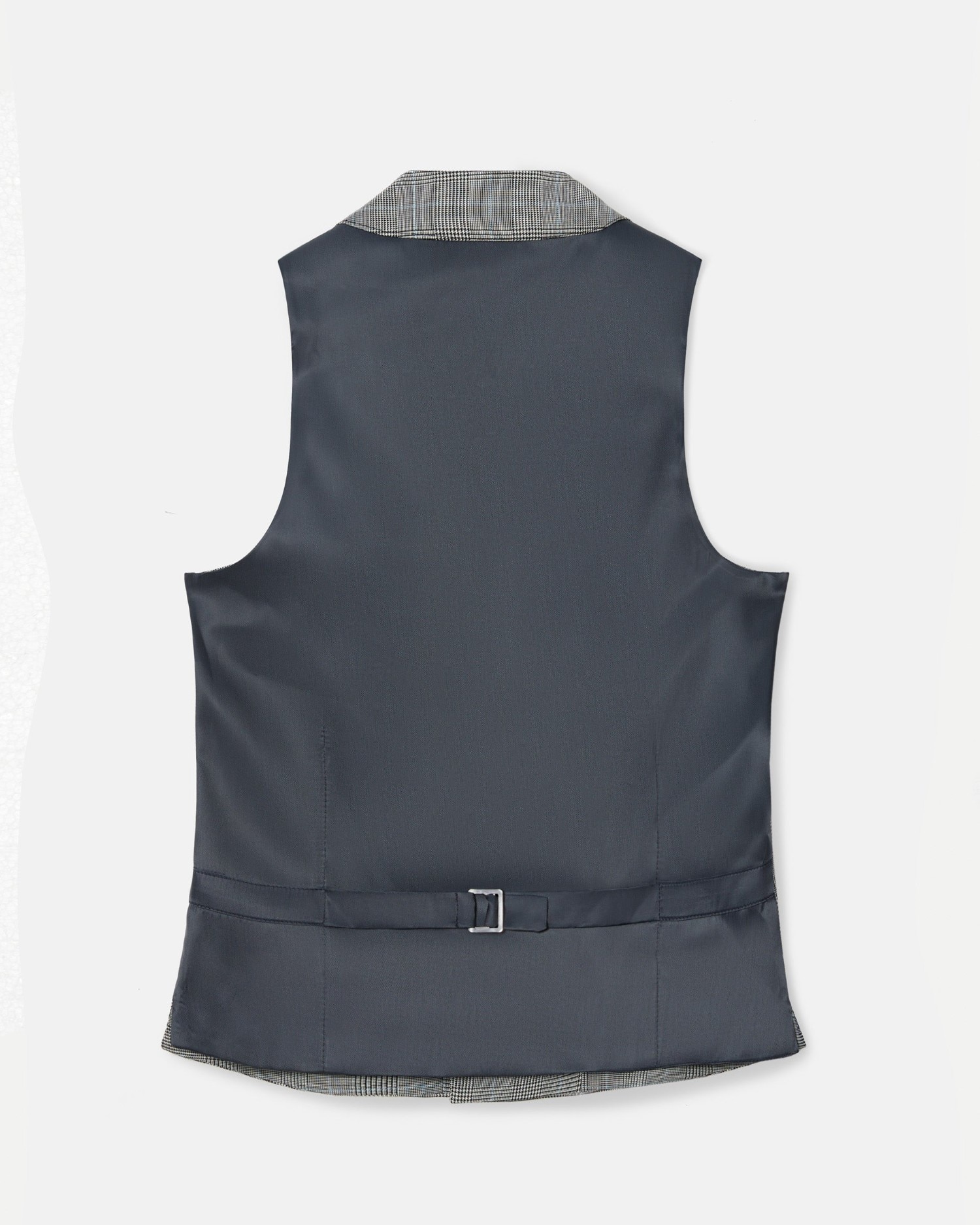 Chaleco de hombre chaqué silbon príncipe de gales - Gris Gris-4